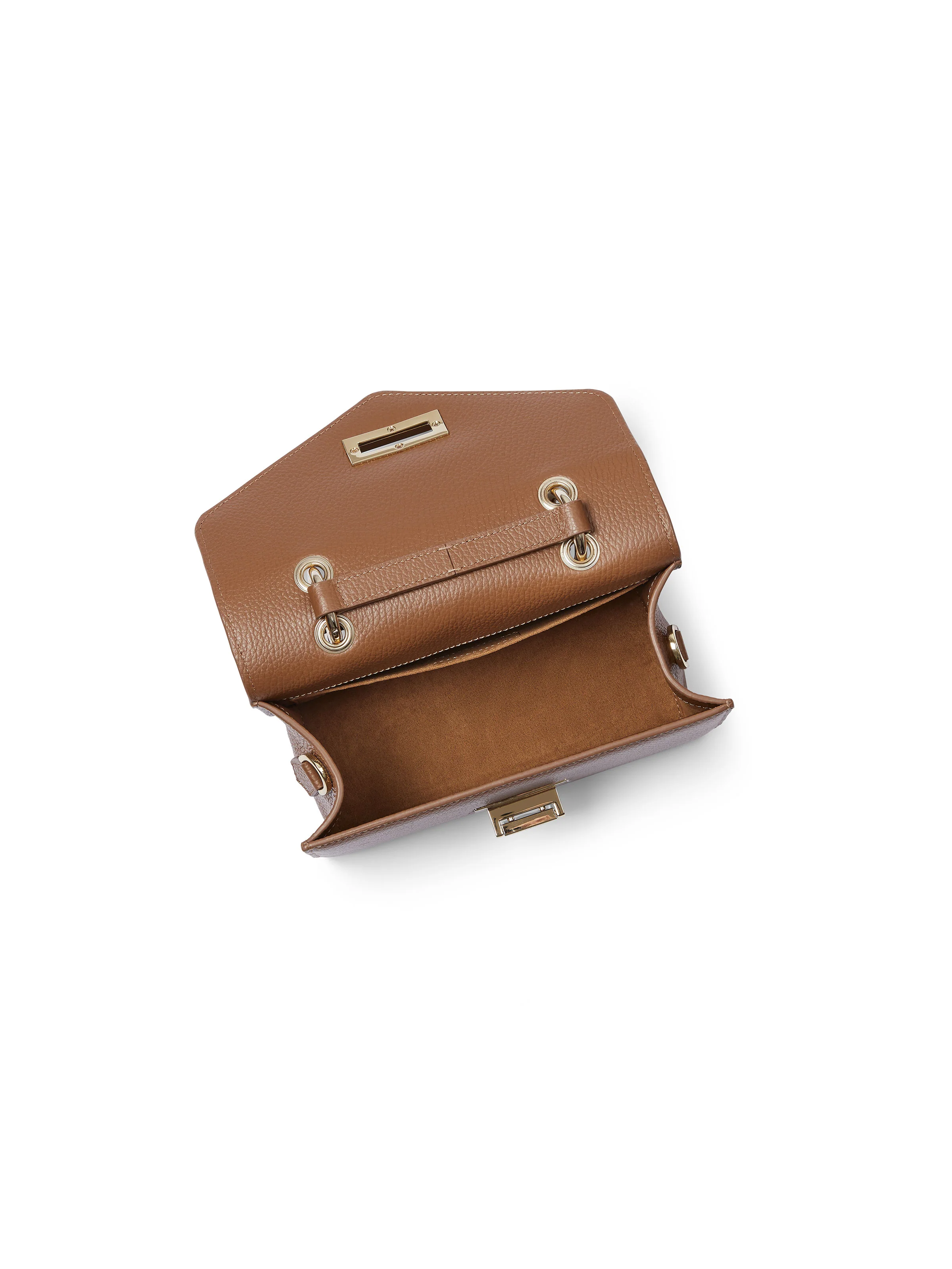 Loxley Mini Cross Body Bag - Pebbled Tan Leather - Image 4
