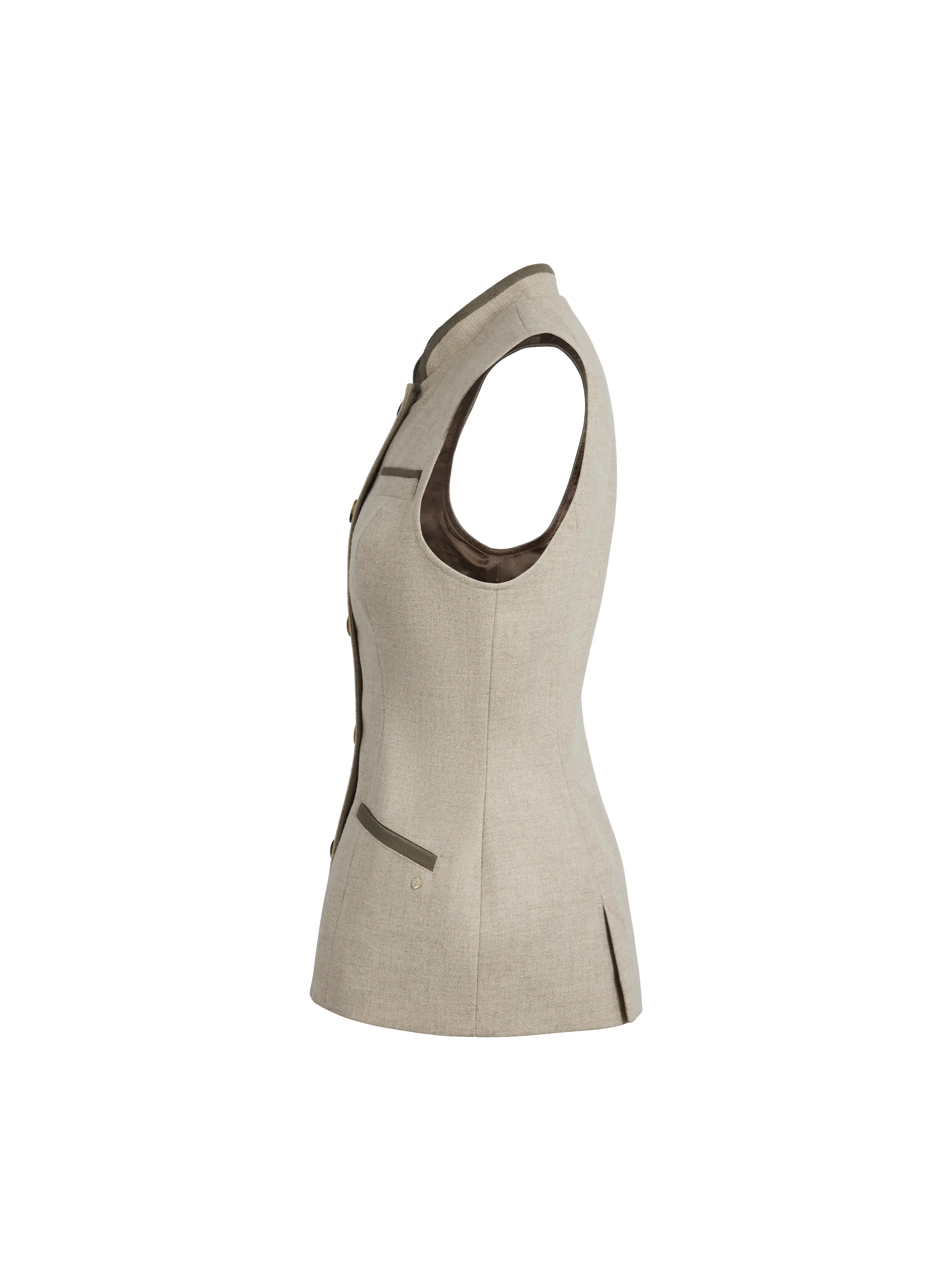 Madeline Gilet - Oatmeal Wool - Image 4