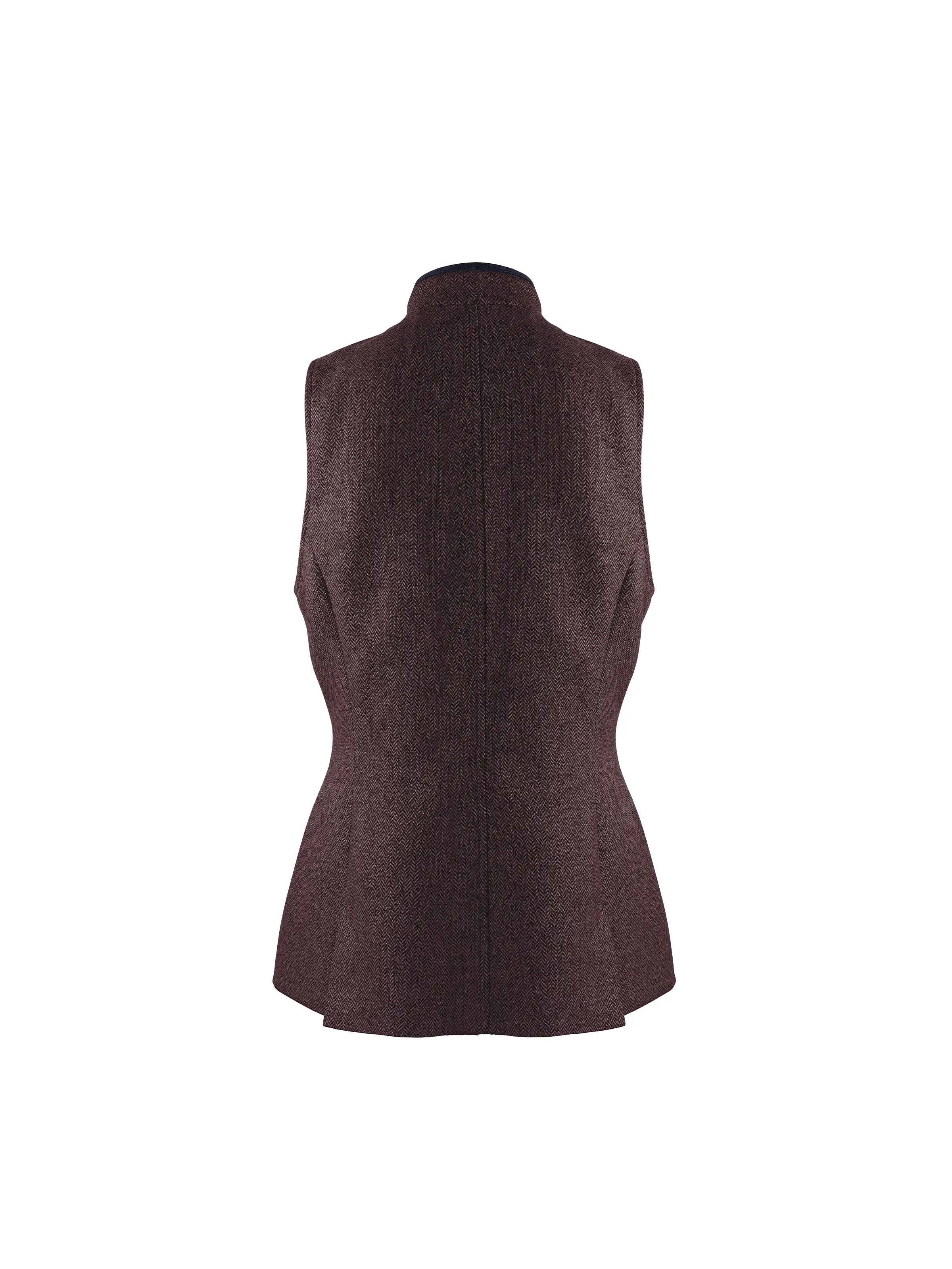 Madeline Gilet - Plum Herringbone - Image 6