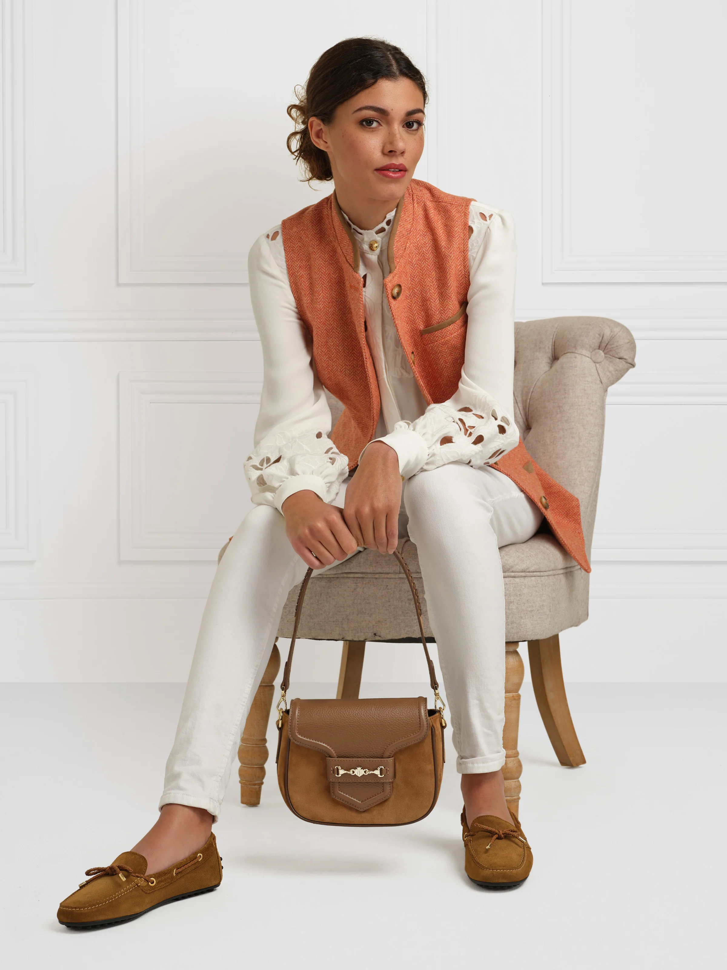Mini Fitzwilliam - Tan Suede - Image 6