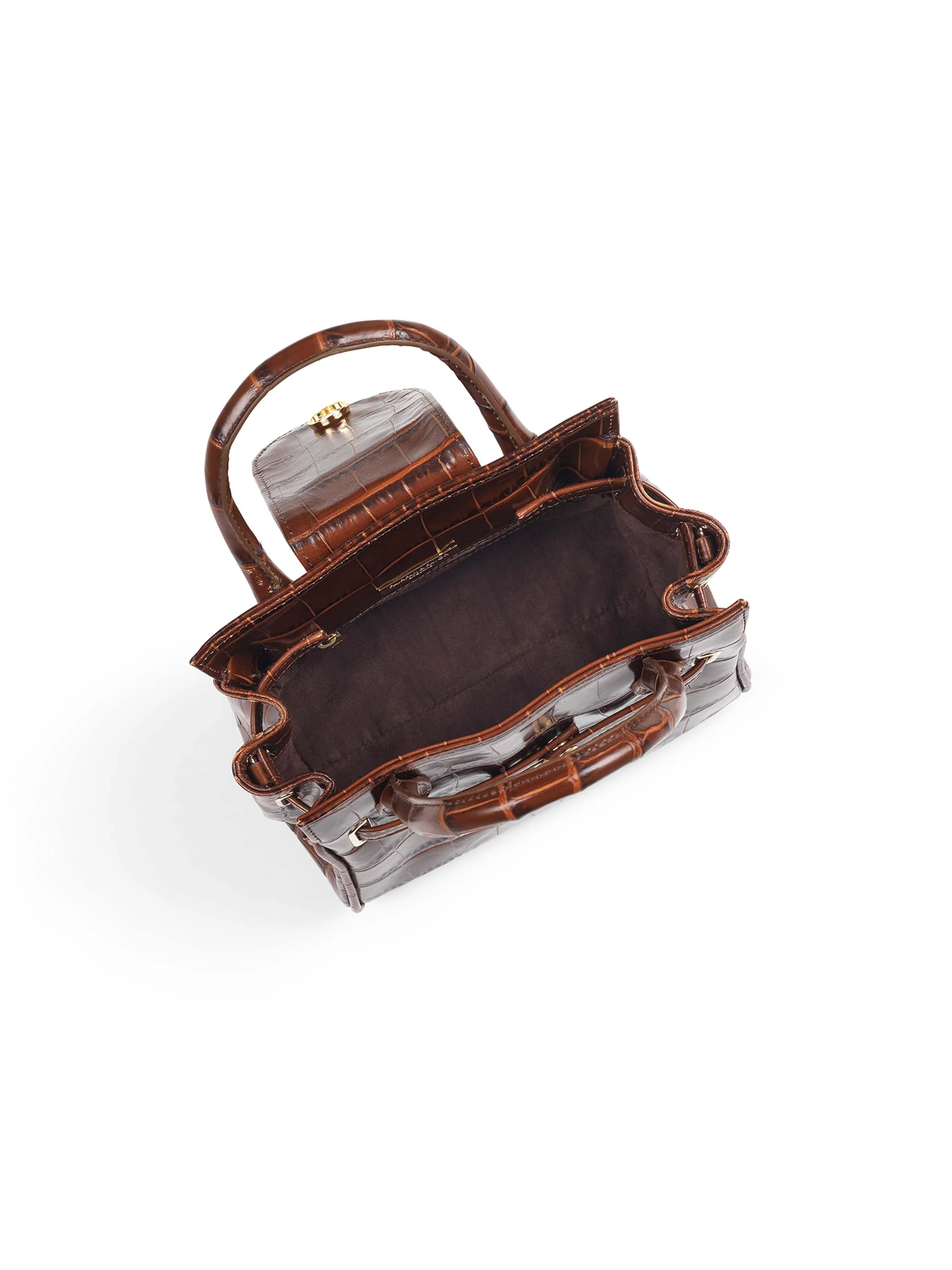 Mini Windsor Handbag - Conker Leather - Image 5