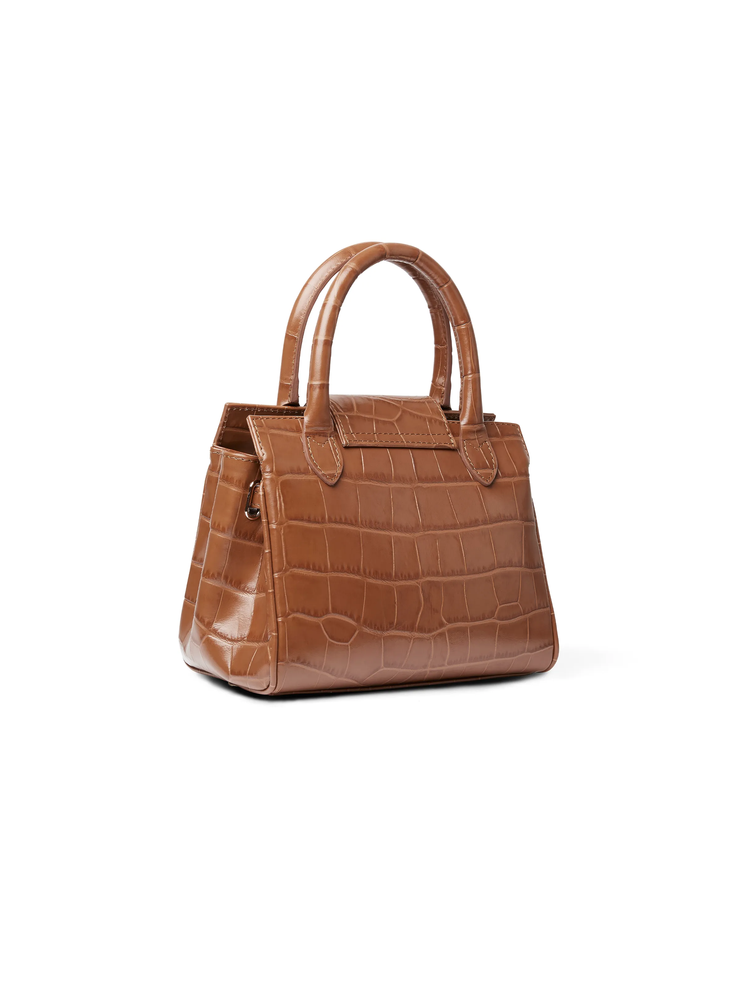 Mini Windsor Handbag - Tan Croc - Image 3
