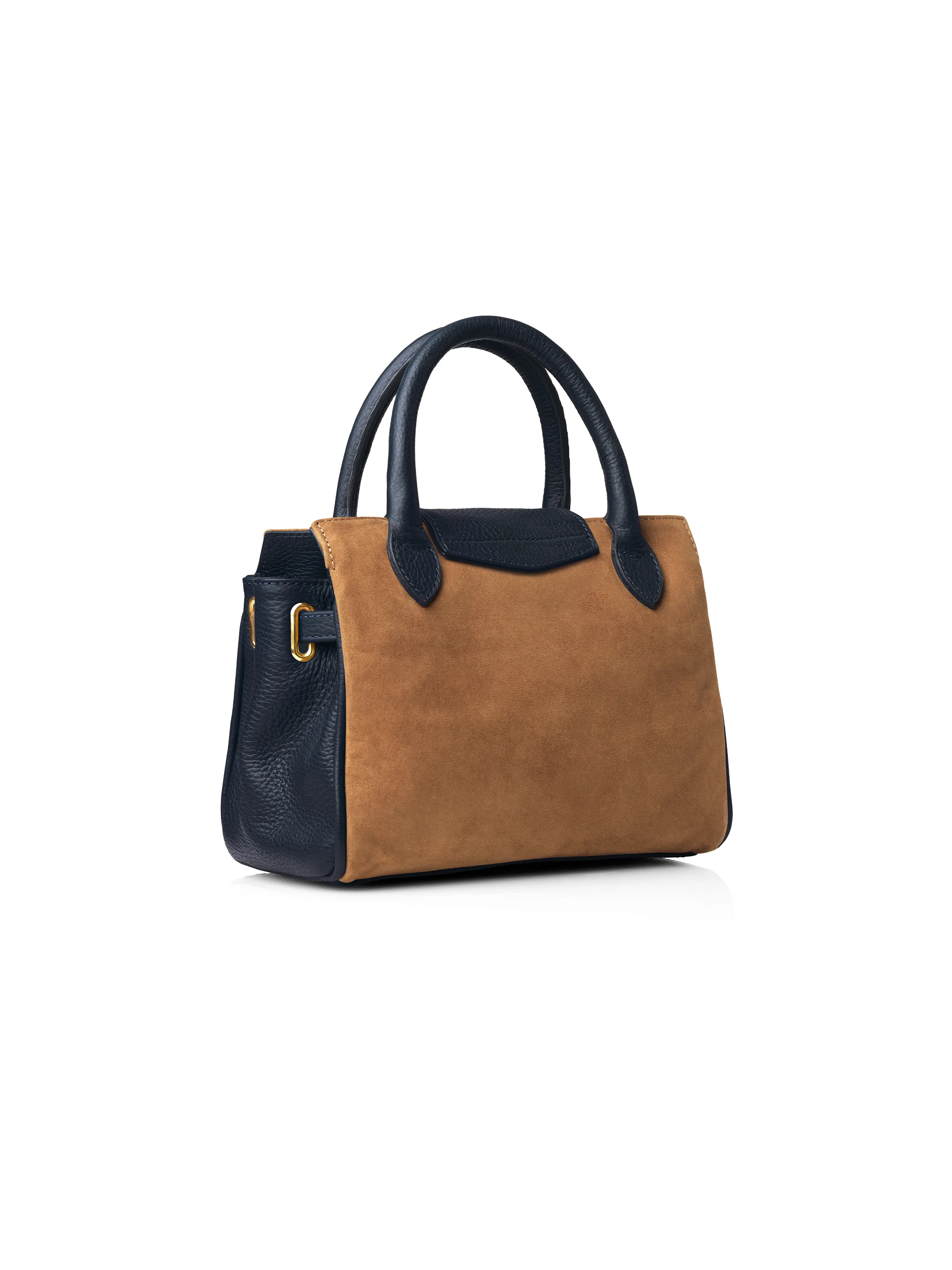 Mini Windsor Handbag - Tan & Navy - Image 3