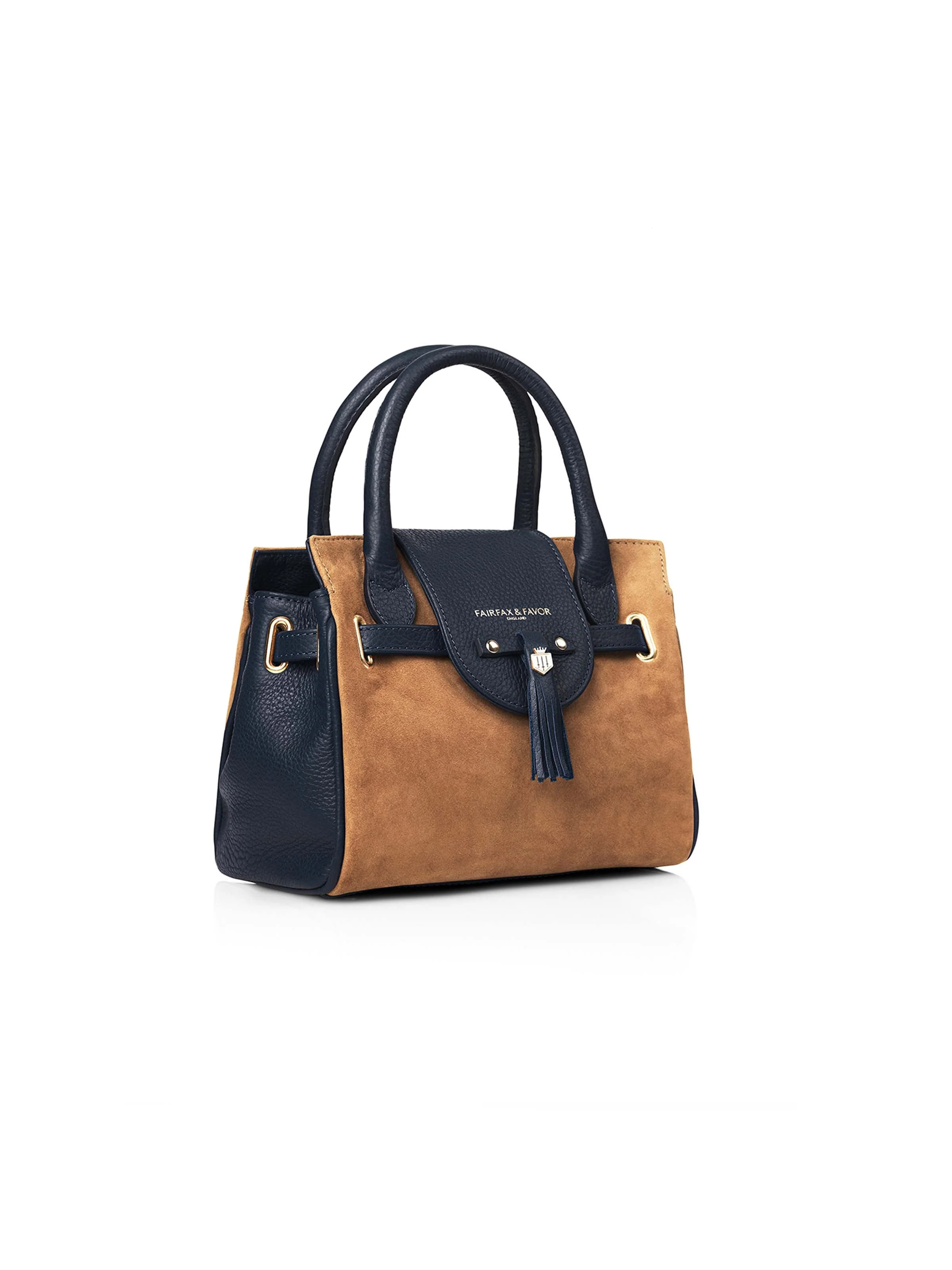 Mini Windsor Handbag - Tan & Navy - Image 4