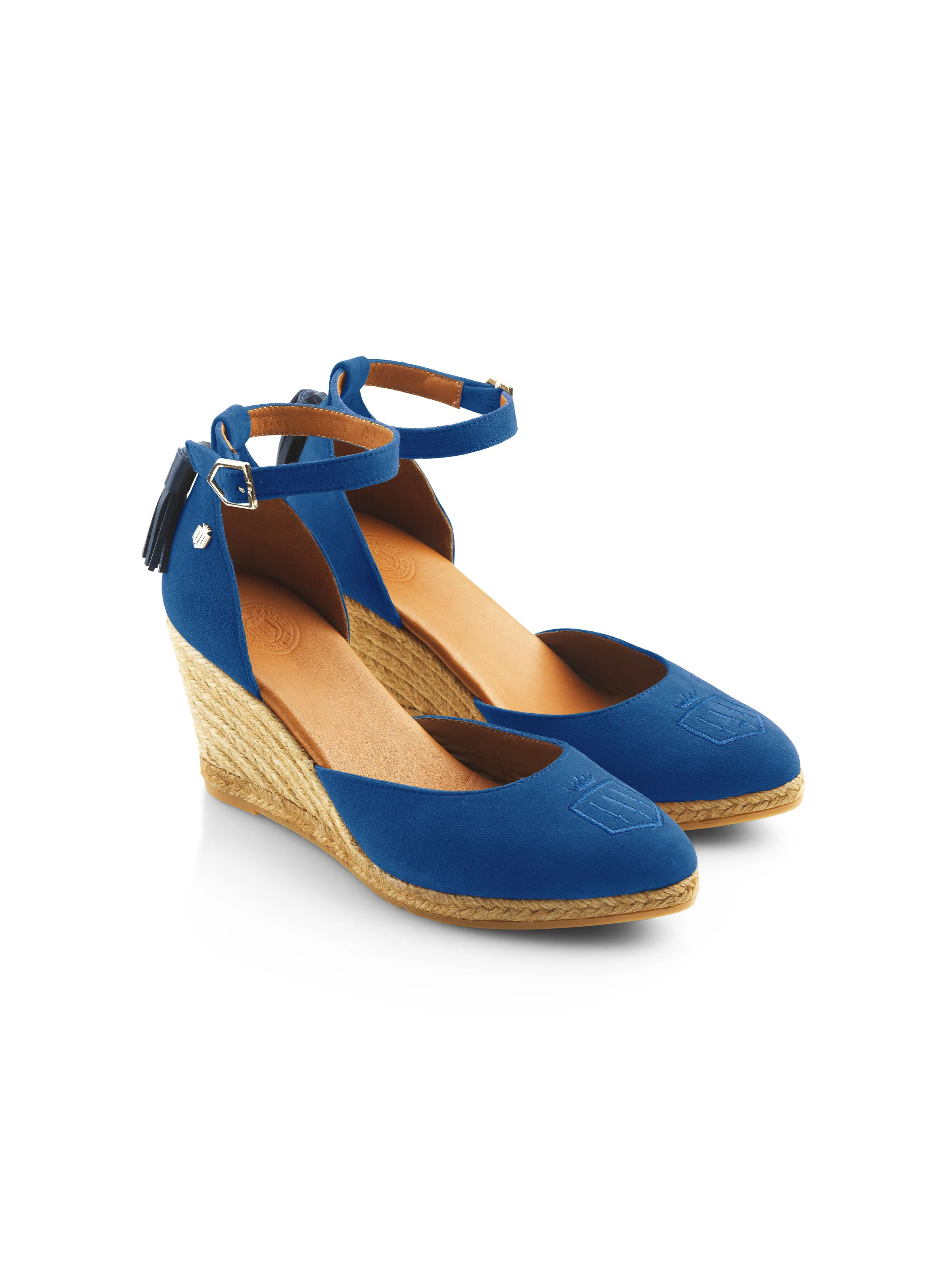 Monaco Wedge - Porto Blue Suede - Image 3