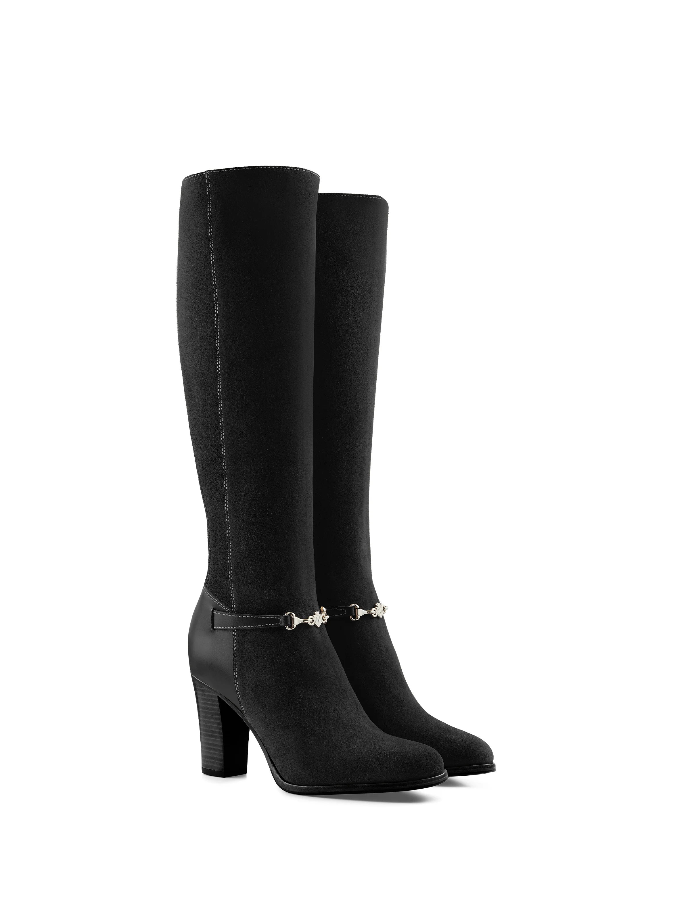 Heeled Octavia (Regular Fit) - Black Suede - Image 3