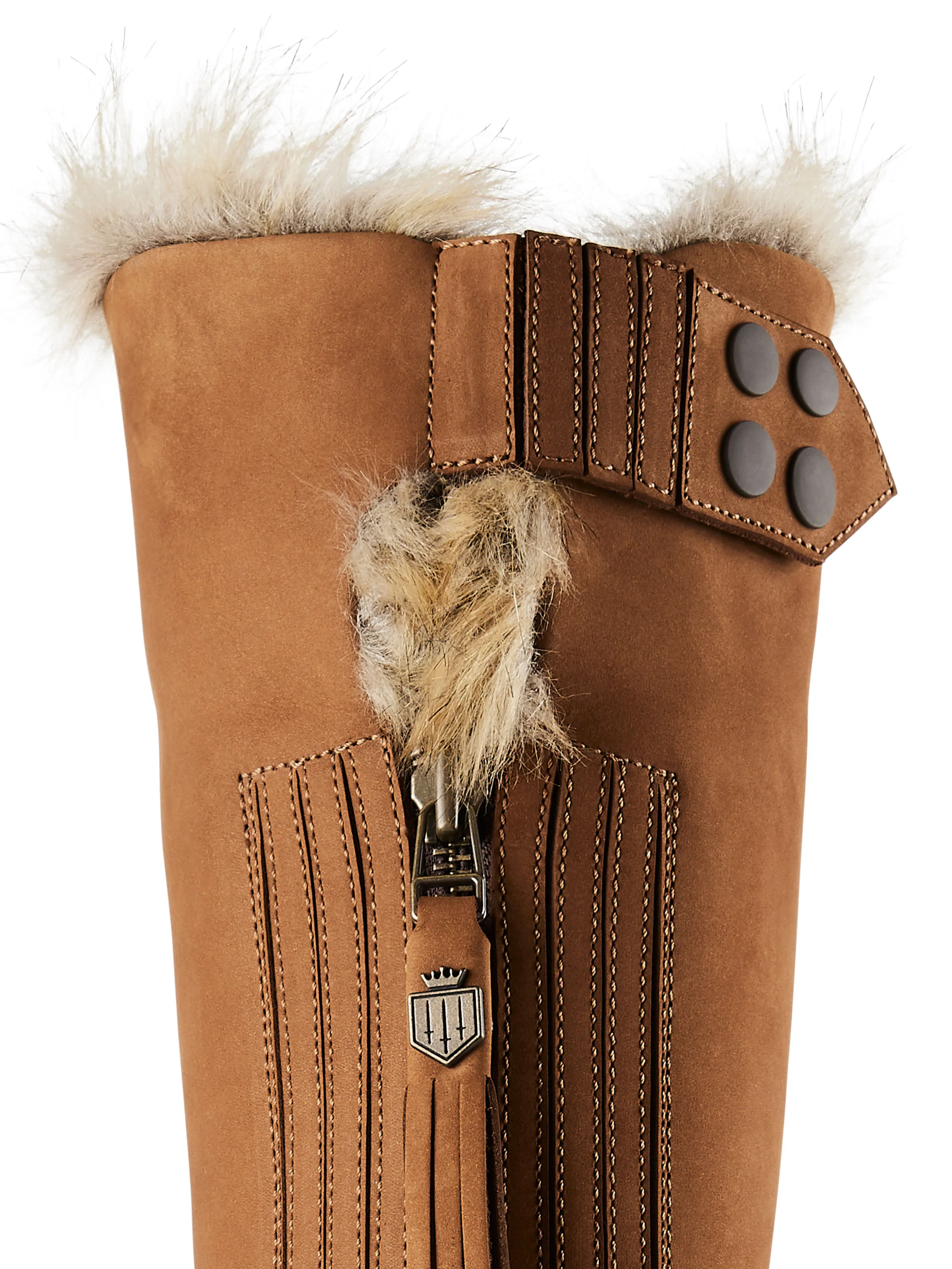 Over Knee Verbier (Tan) - Nubuck Boot - Image 4
