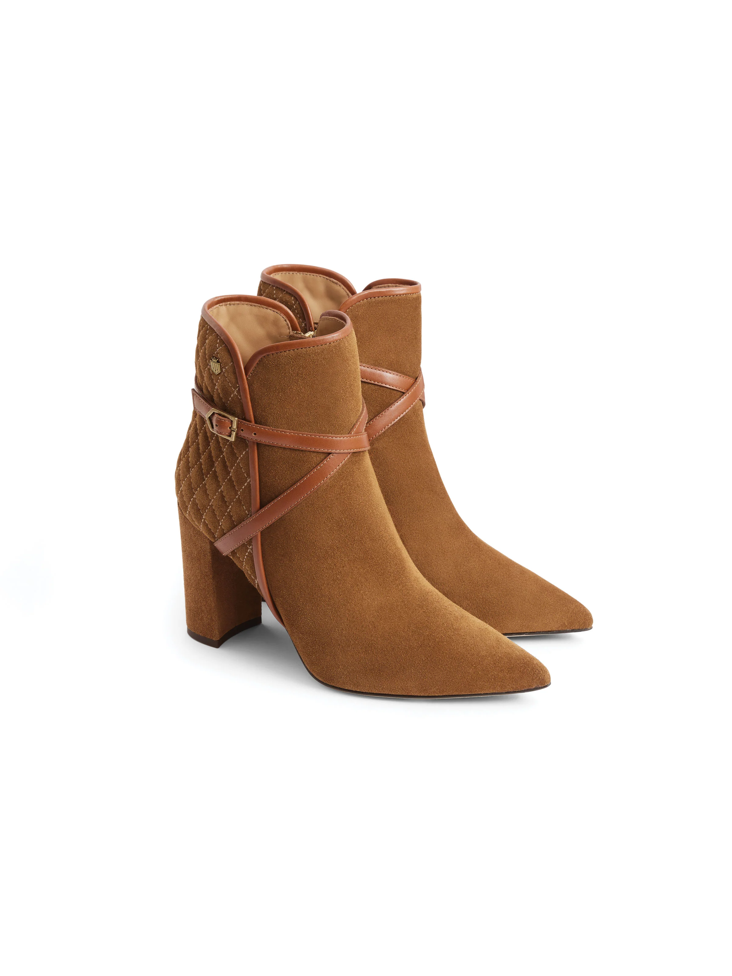 Chiswick - Quilted Tan Suede - Image 3