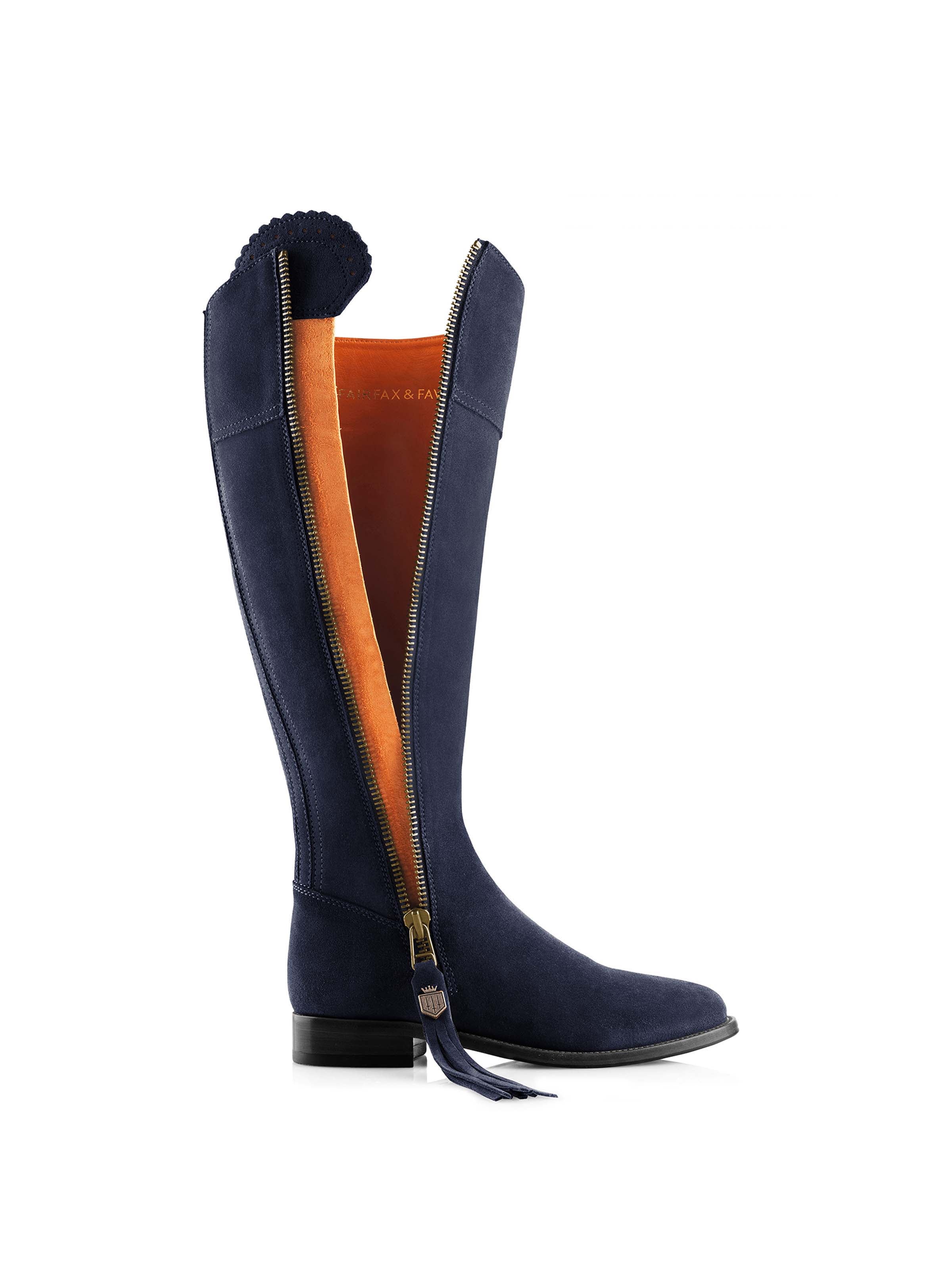 Regina (Sporting Fit) - Navy Blue Suede - Image 3