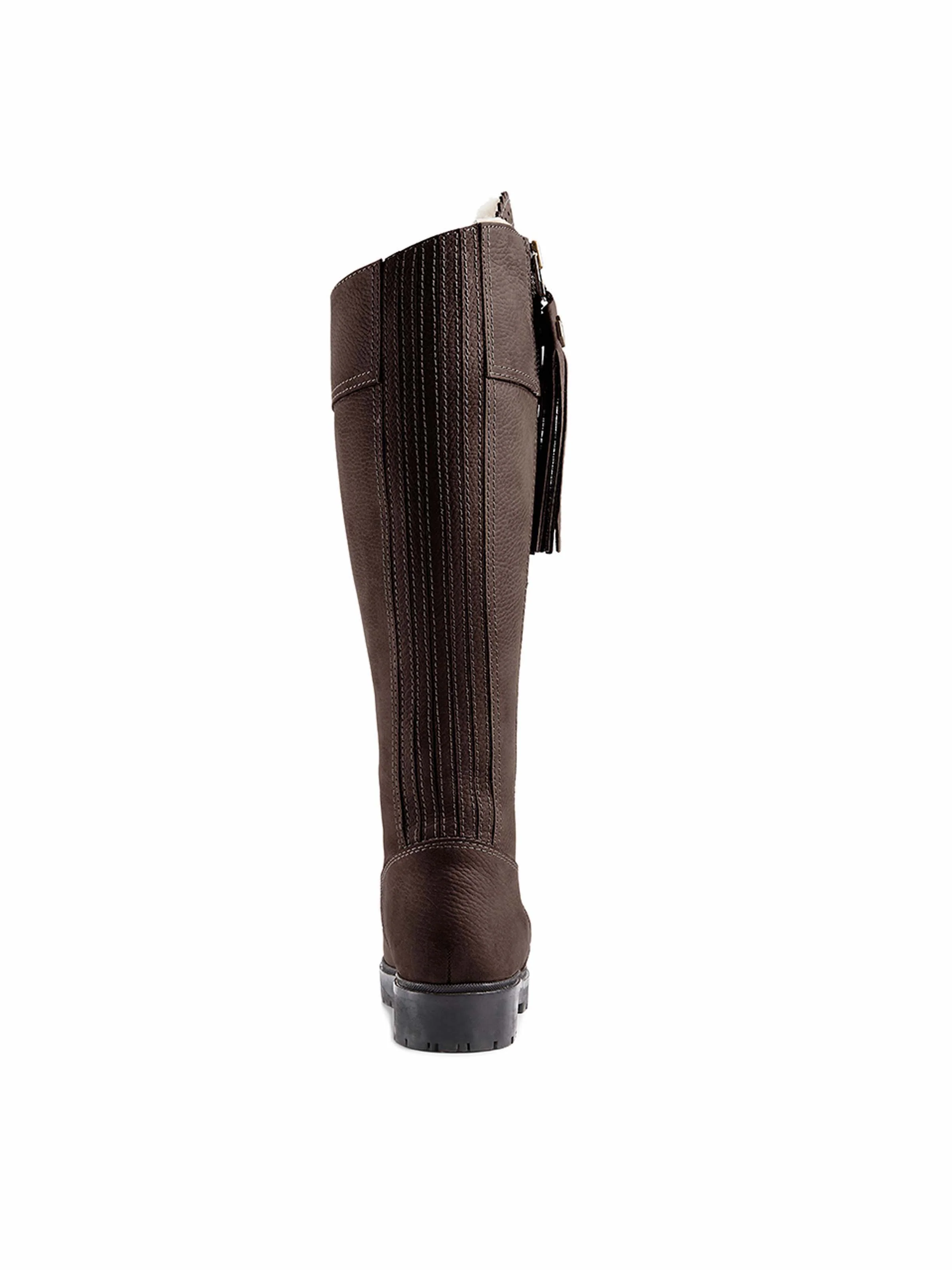 Shearling Lined Regina (Sporting Fit) - Chocolate Nubuck - Image 4