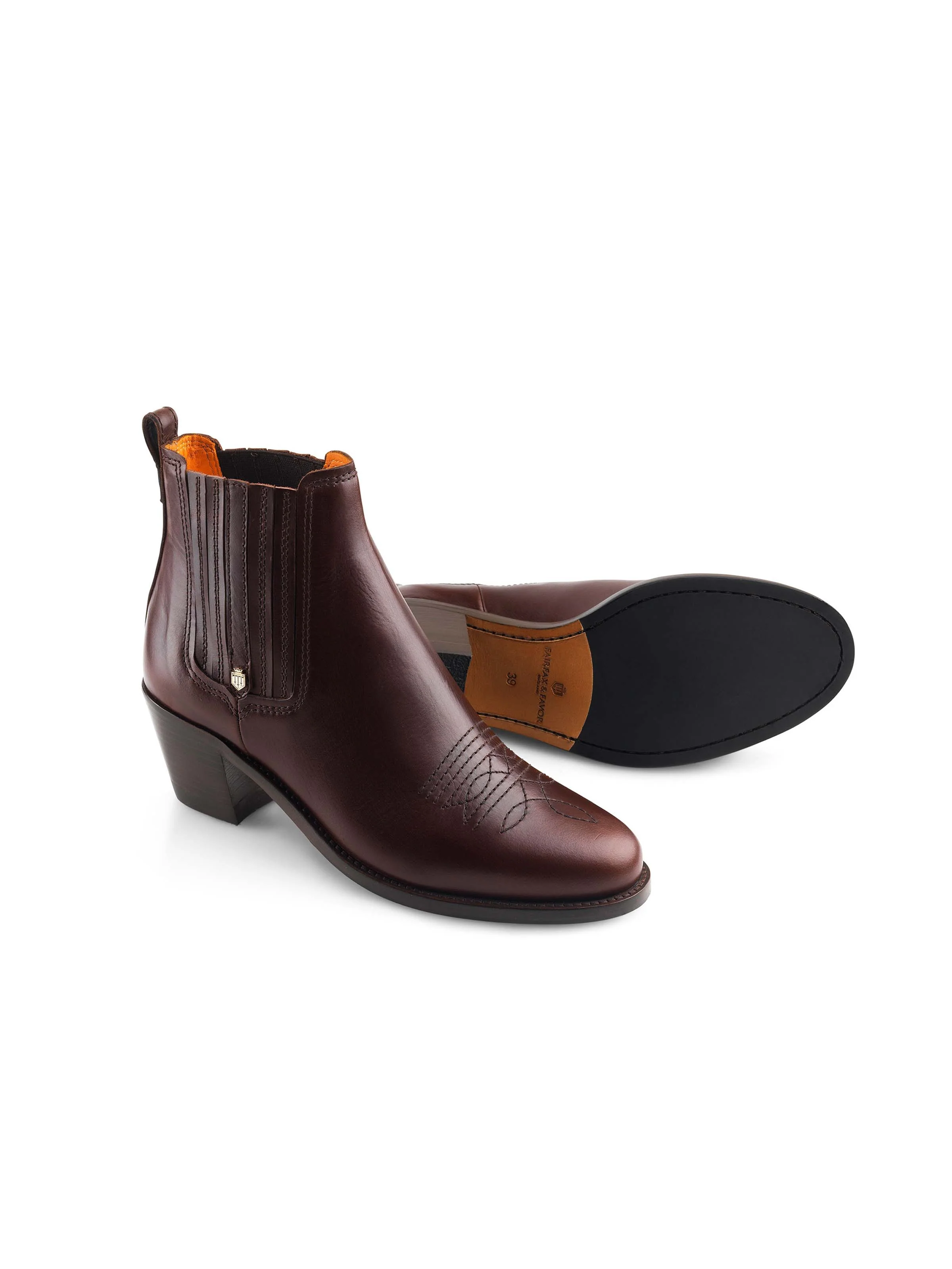 Rockingham Ankle Boot - Mahogany Leather - Image 3