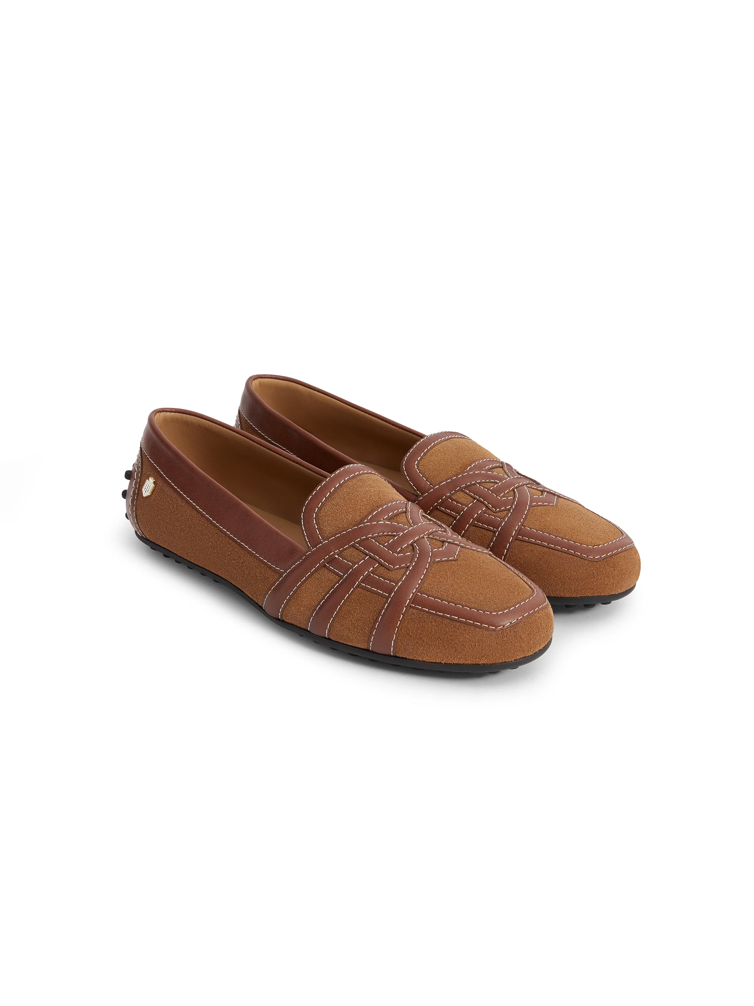 Rome Driver - Tan Leather & Suede - Image 3