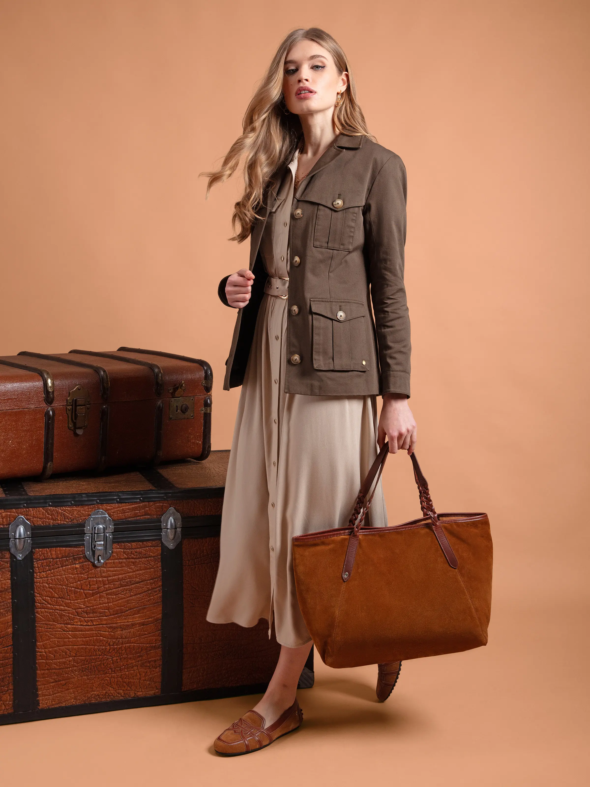 Rome Driver - Tan Leather & Suede - Image 6
