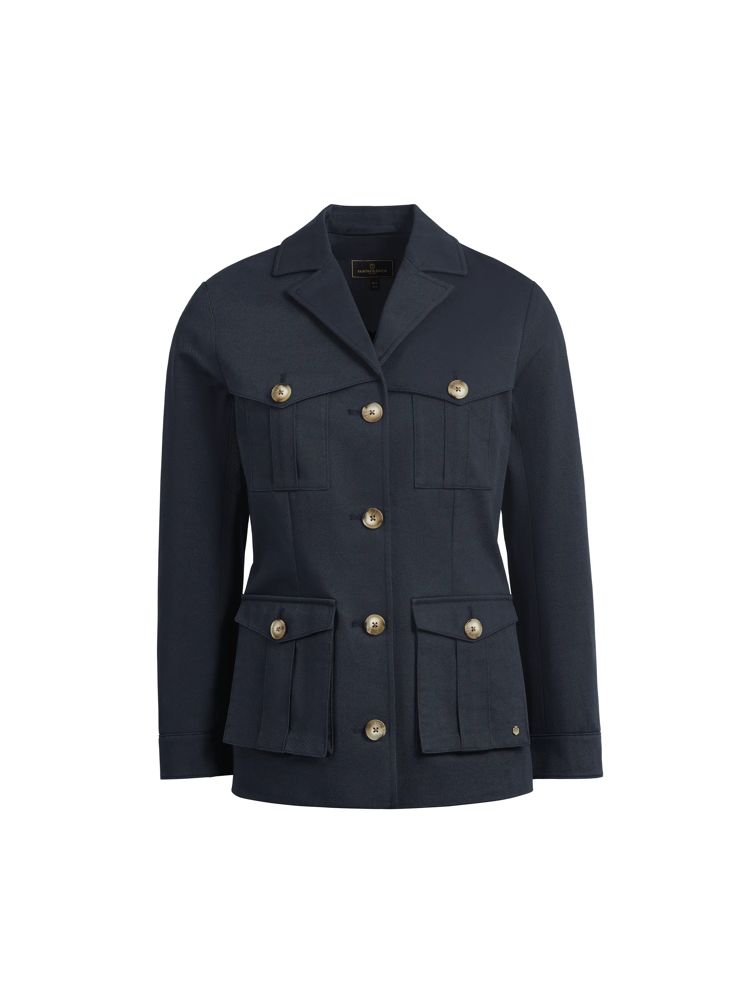 Savannah Safari Jacket - Navy Cotton Drill - Image 2