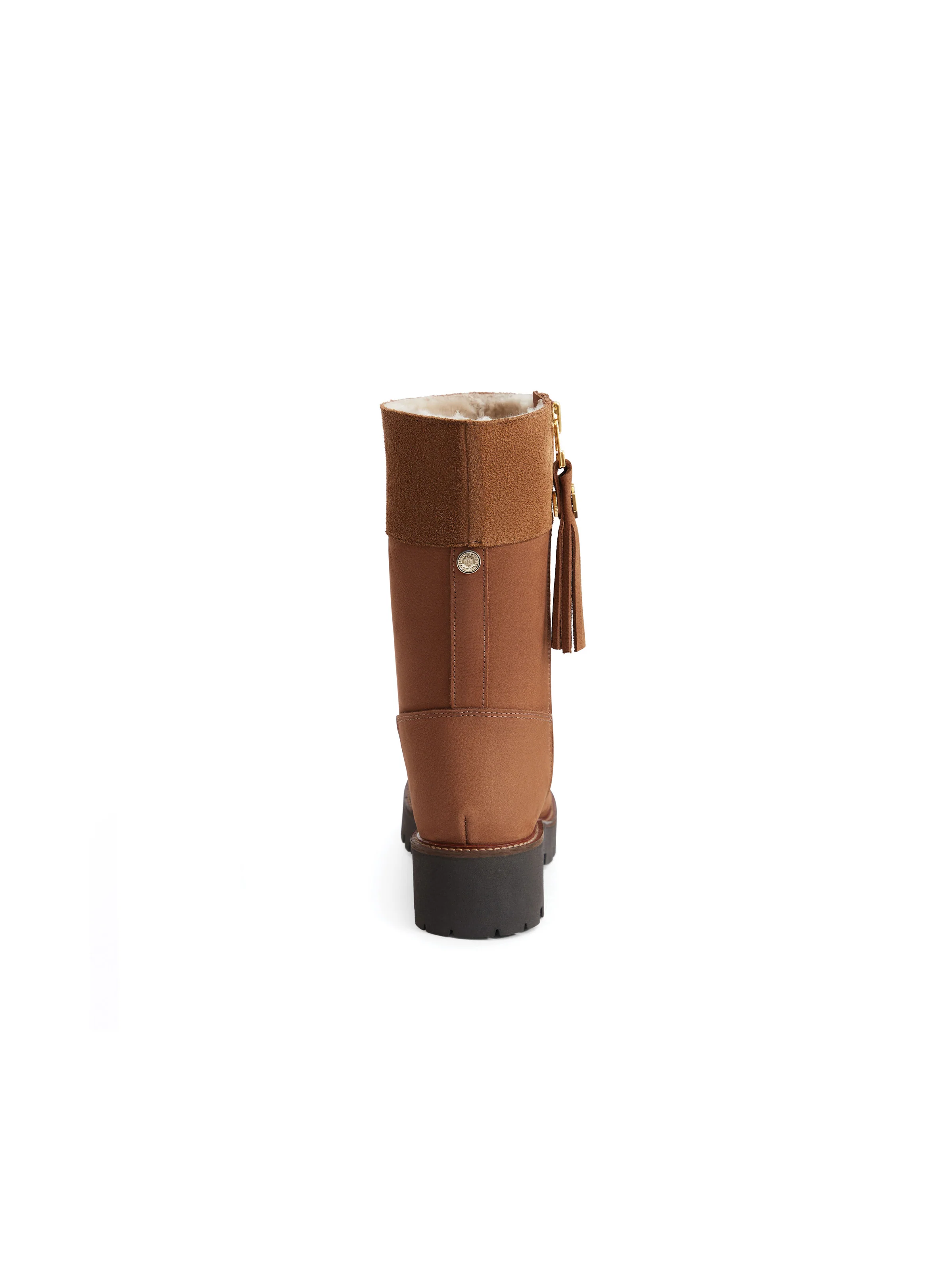 Shearling Lined Paris - Cognac Nubuck - Image 5