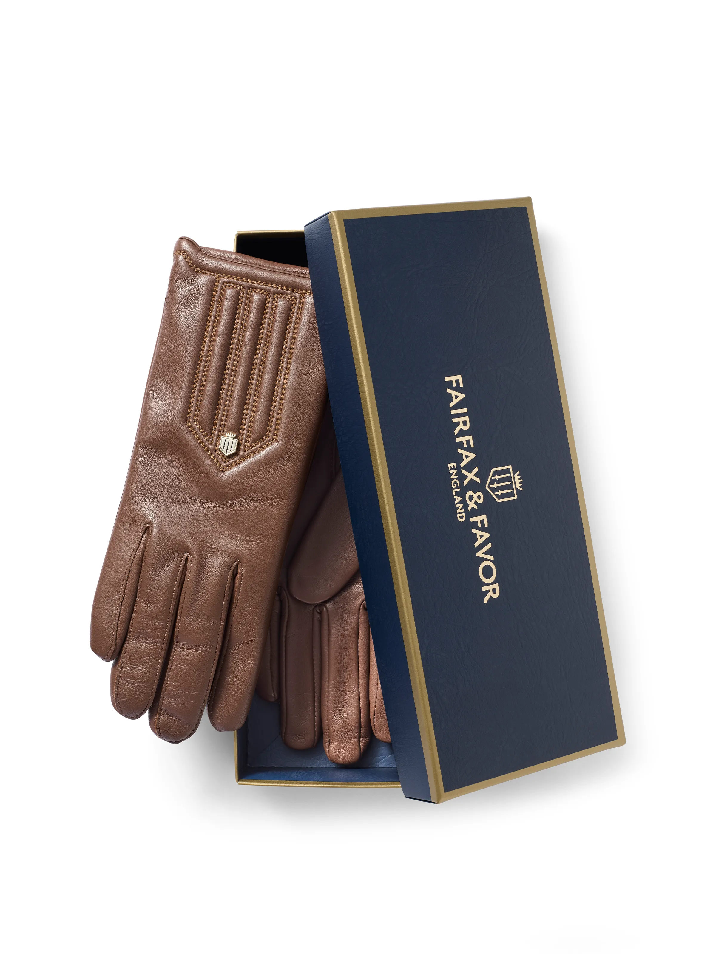 Signature Cashmere & Wool Gloves - Tan