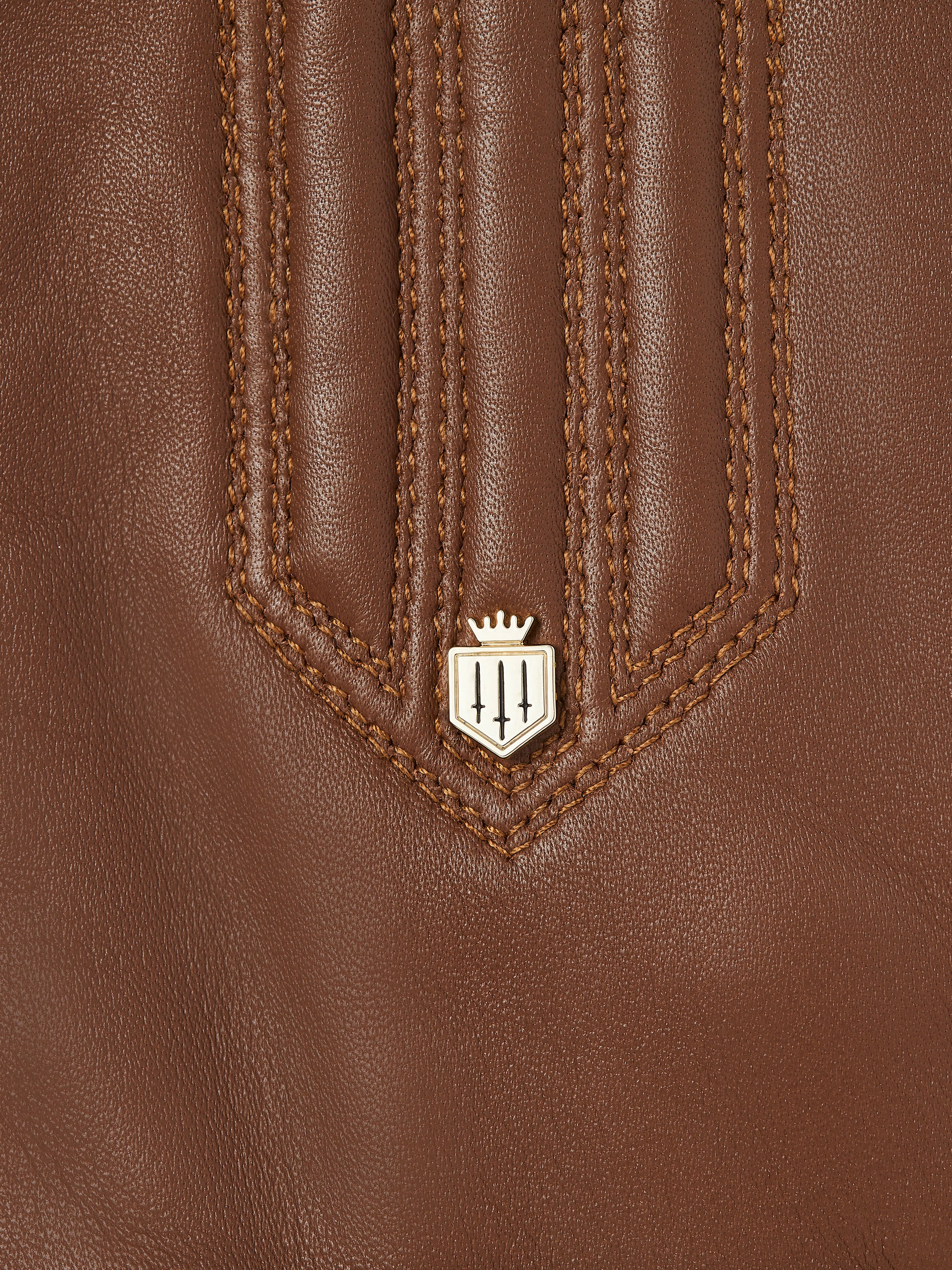 Signature Cashmere & Wool Gloves - Tan - Image 3