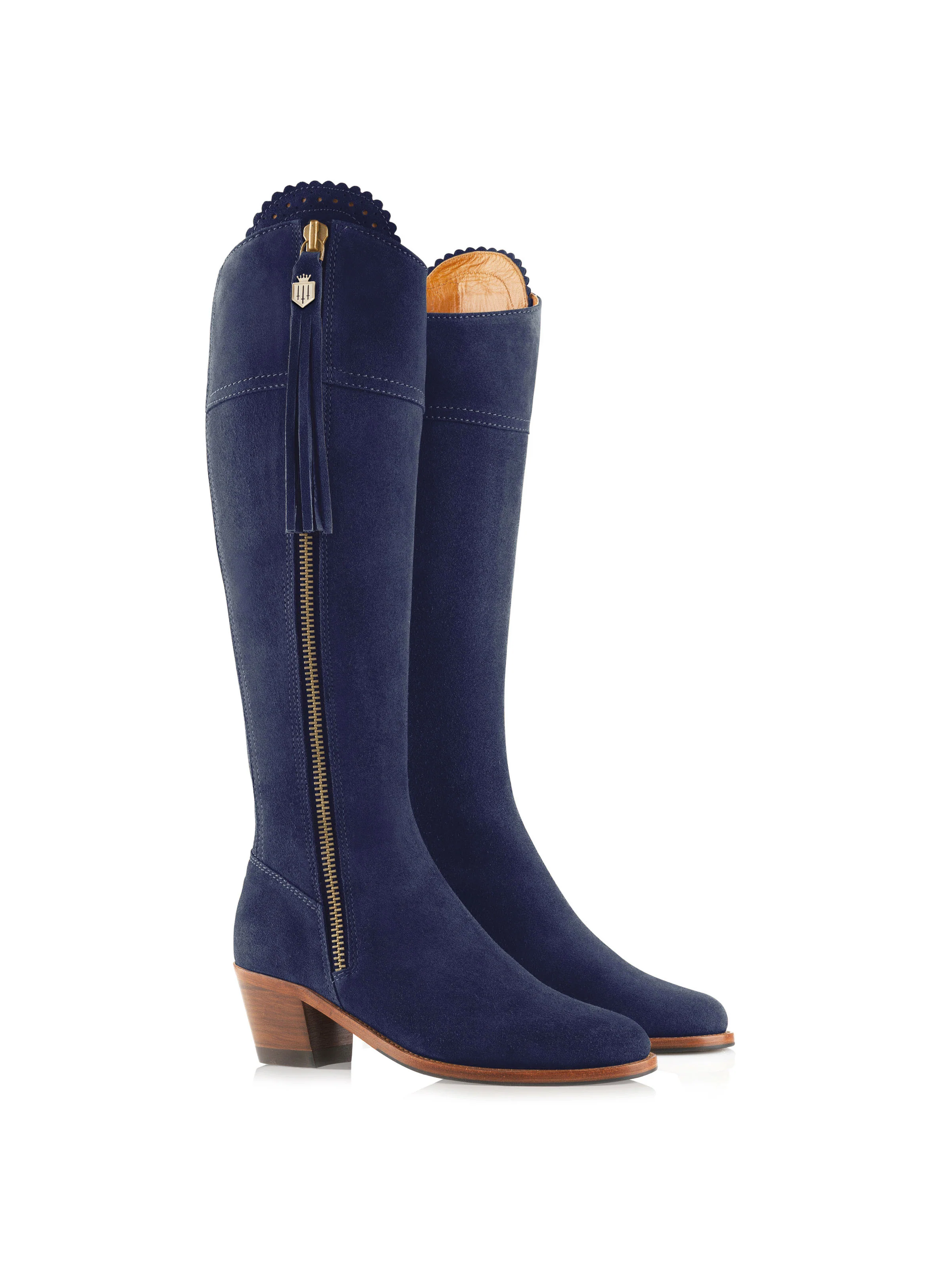 Heeled Regina (Sporting Fit) - Ink Suede - Image 2