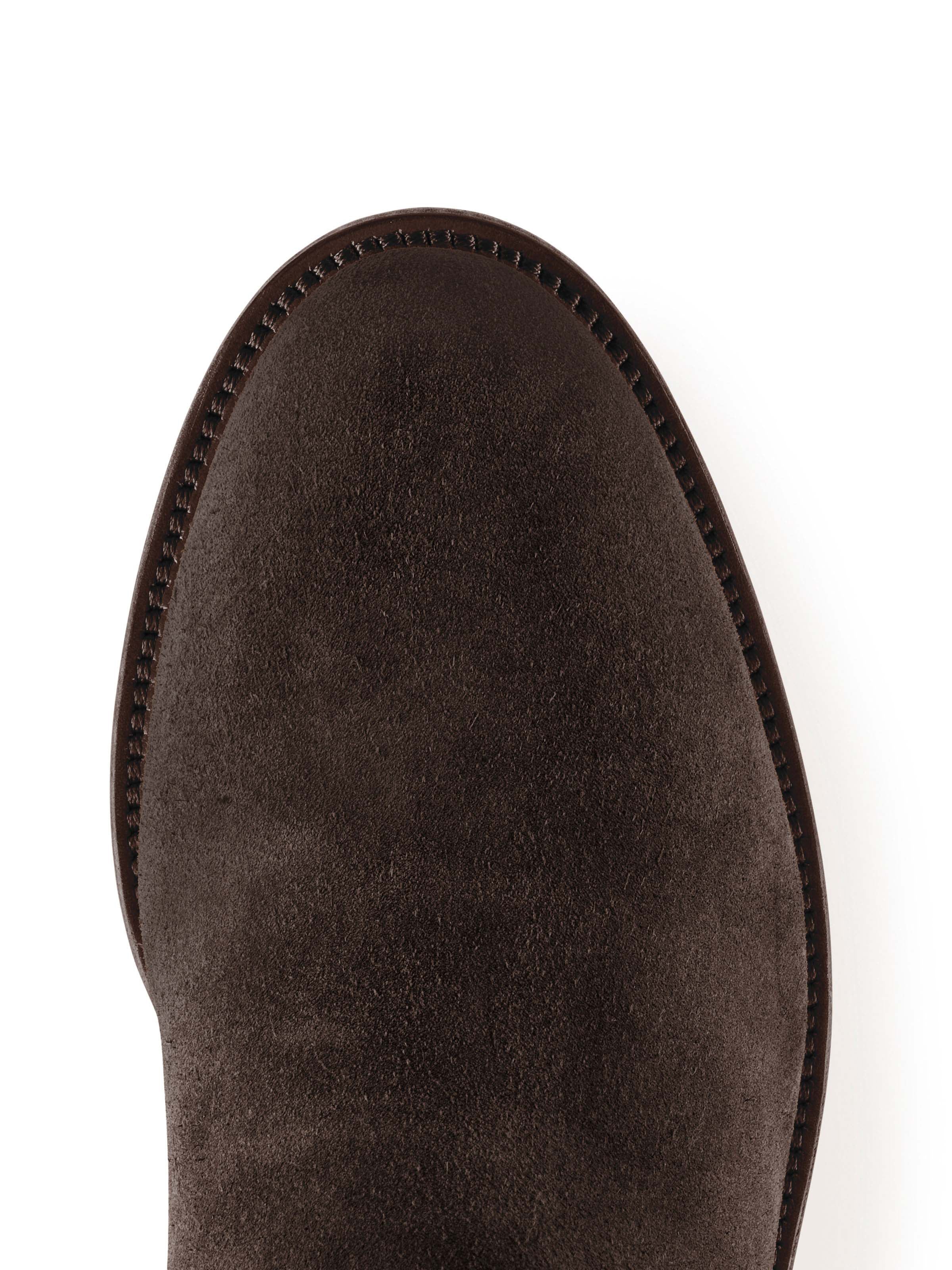 Regina (Sporting Fit) - Chocolate & Navy Suede - Image 6