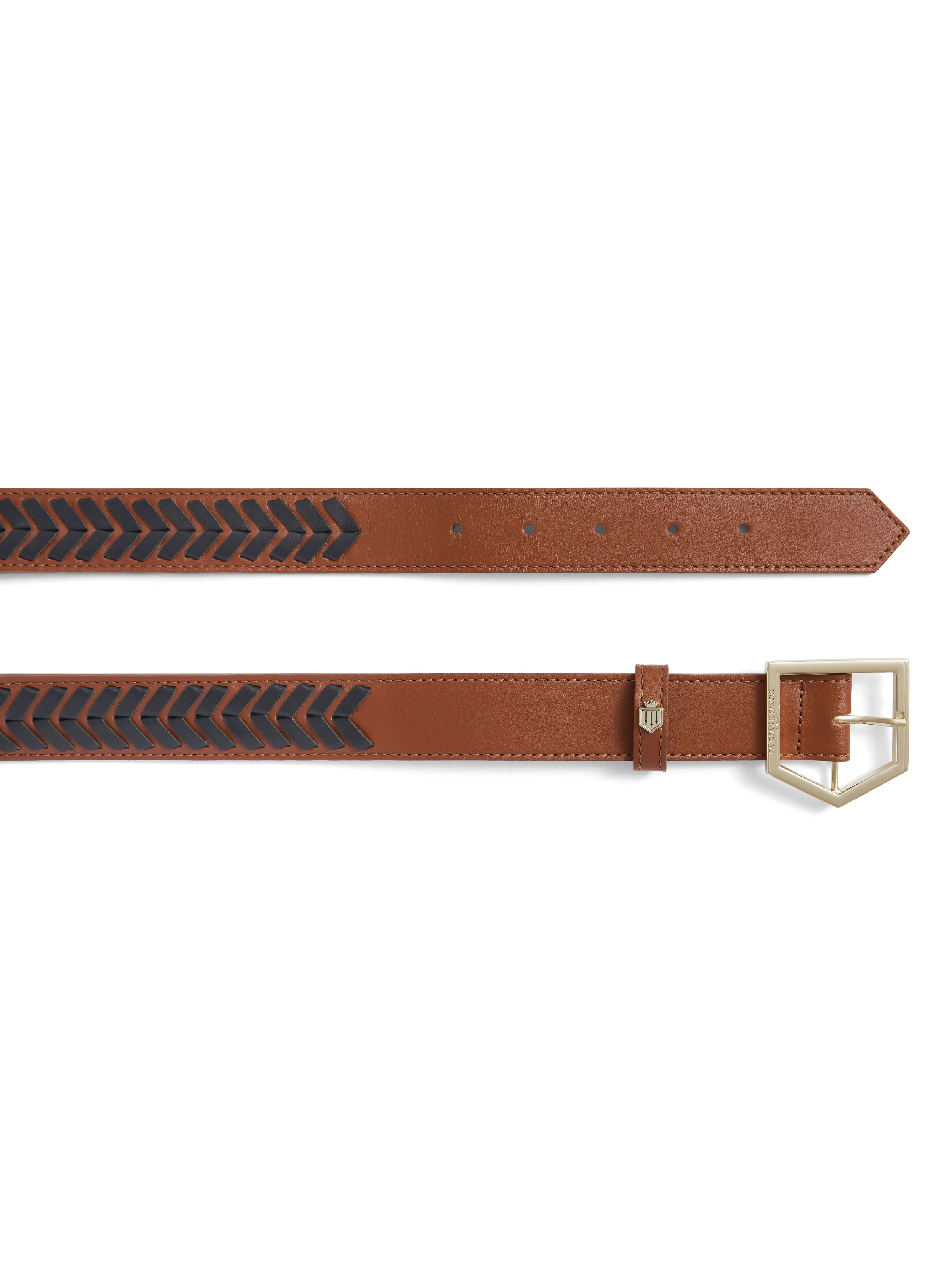 Tetbury Belt - Tan & Navy - Image 2