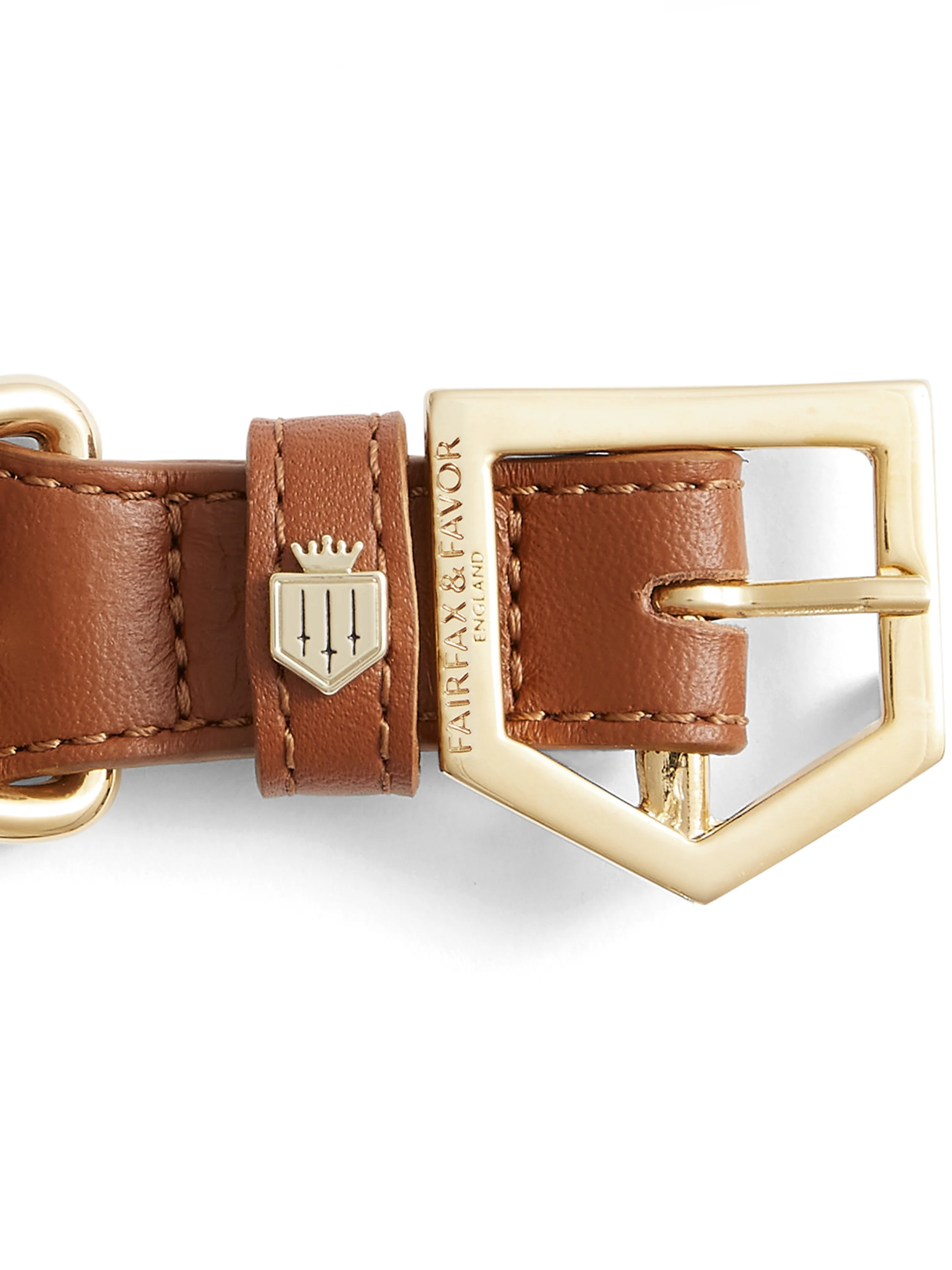 Tetbury Dog Collar - Tan & Navy - Image 5