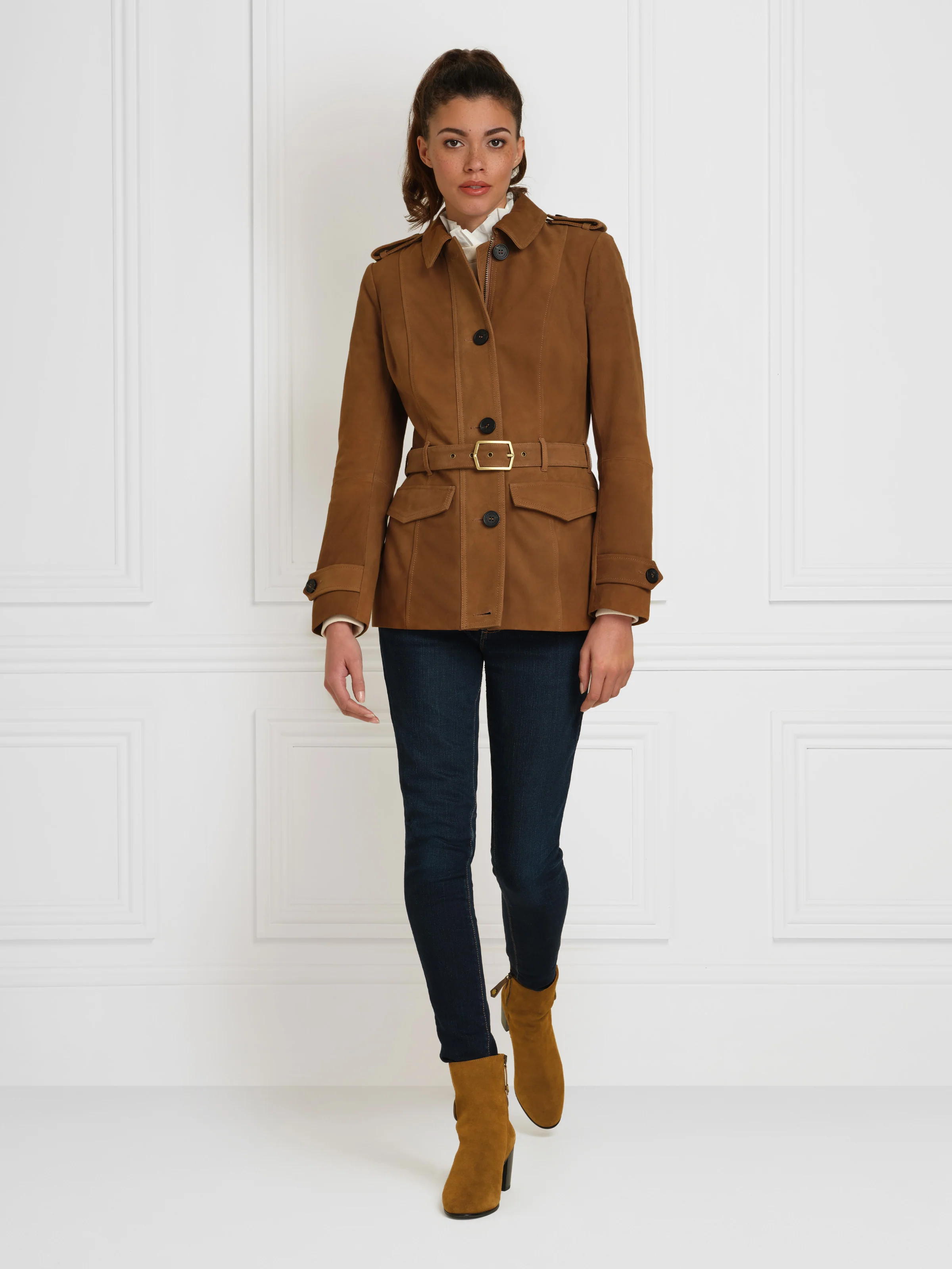 Upton Ankle Boot - Tan Suede - Image 6