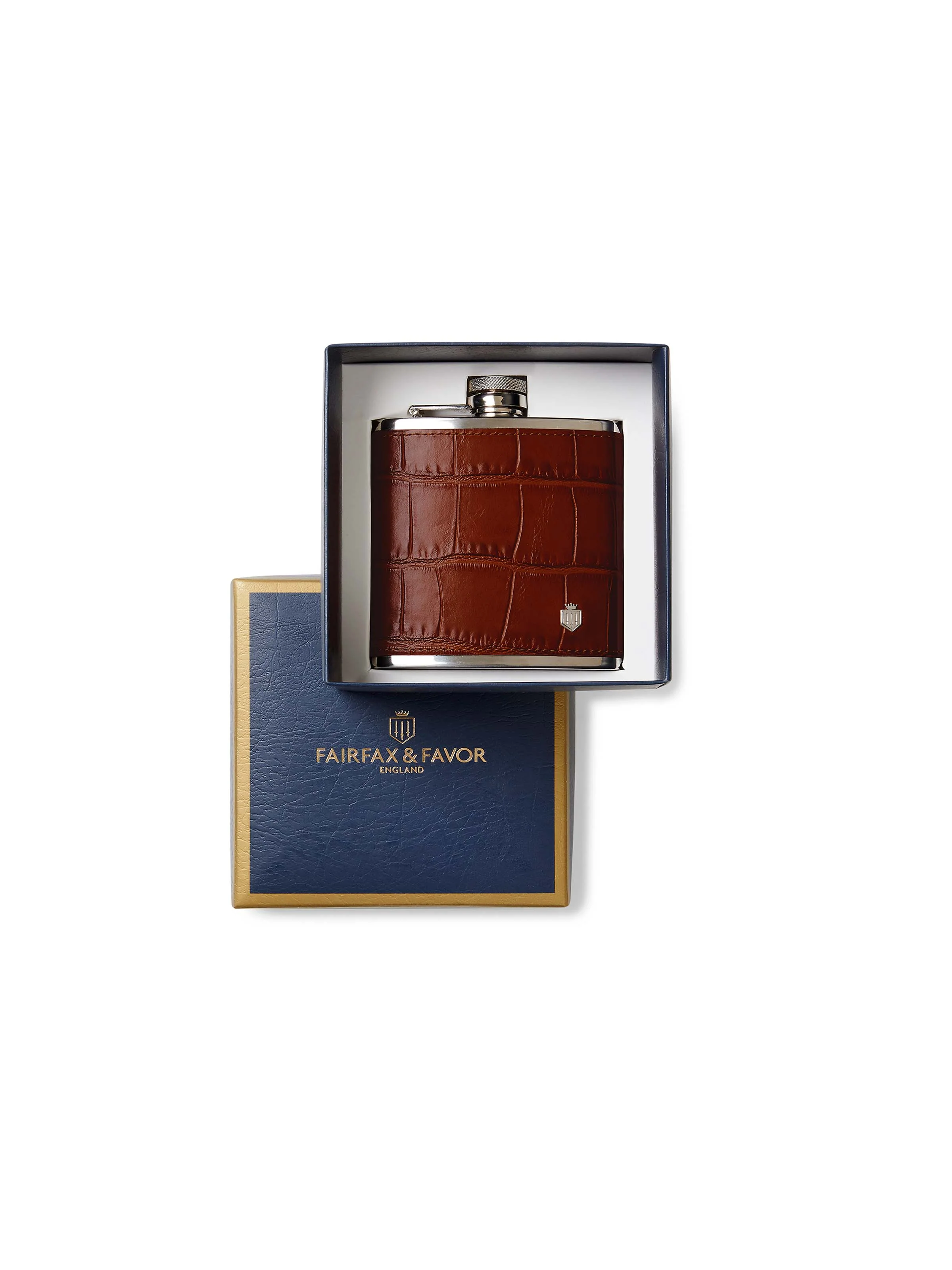 Westminster Hip Flask - Conker Brown - Image 2