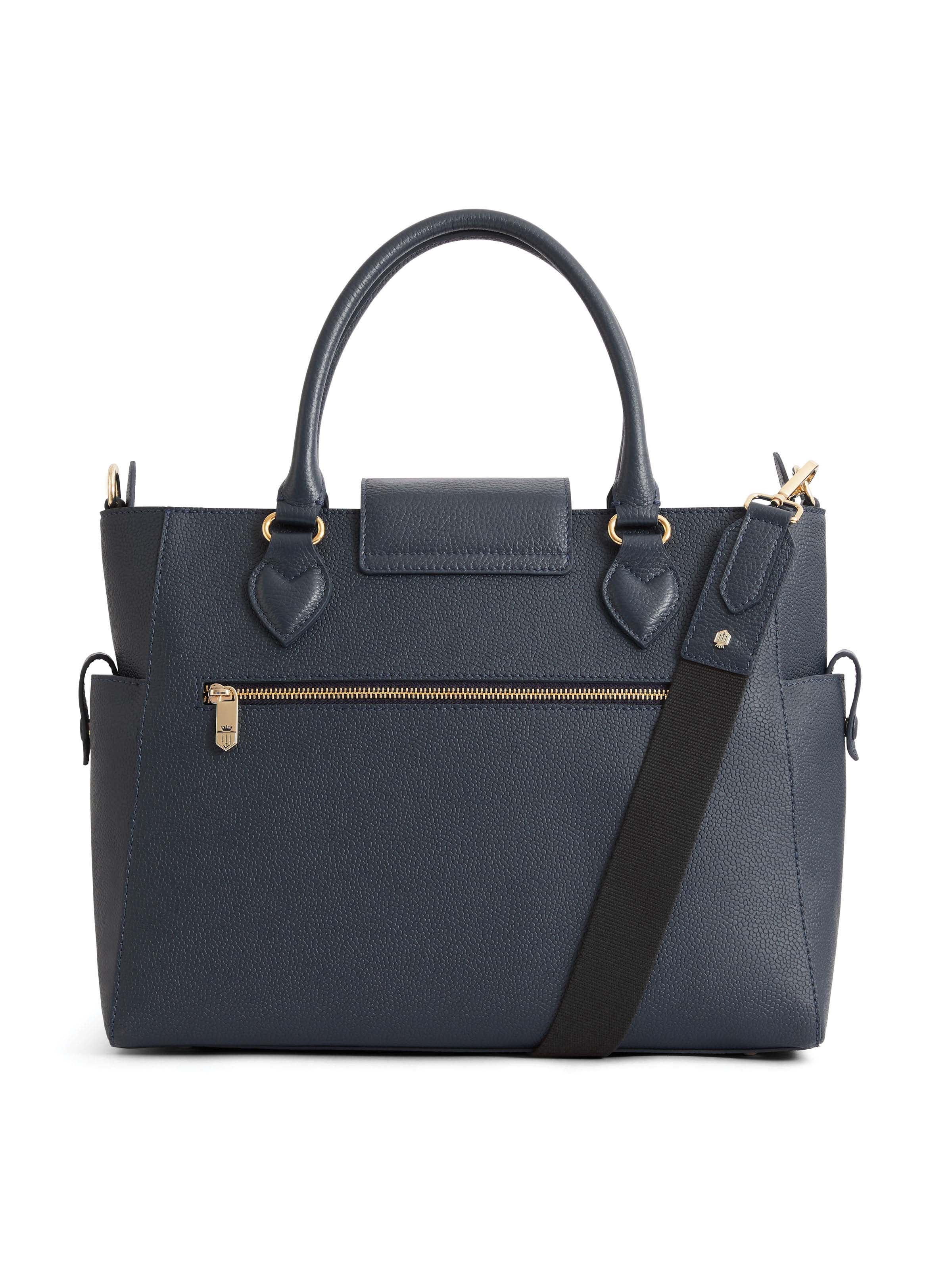 Windsor Baby Bag - Navy Scotchgrain - Image 2