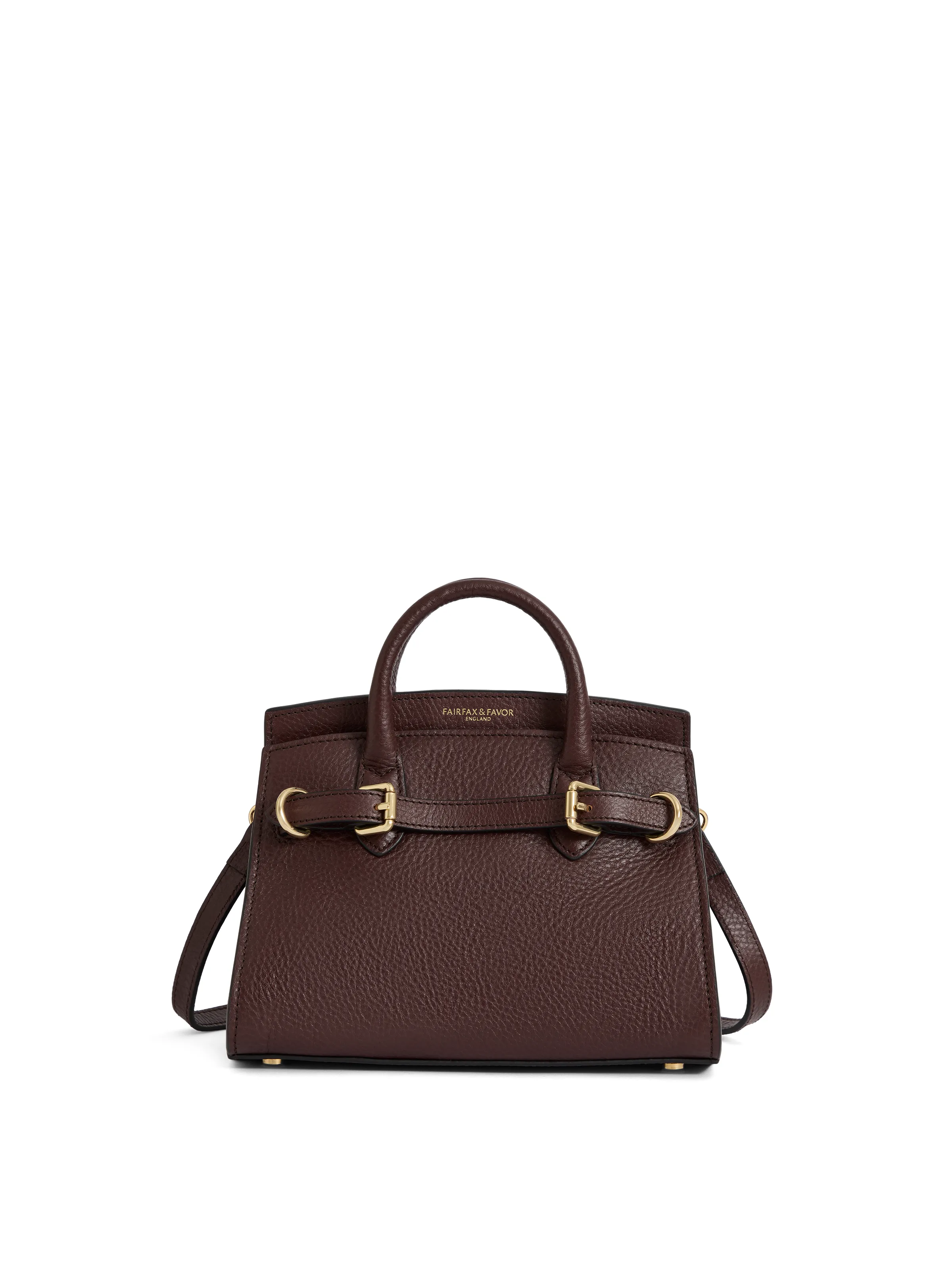 Town & Country - Micro Top Handle Bag - Burgundy Pebbled Leather - Image 2