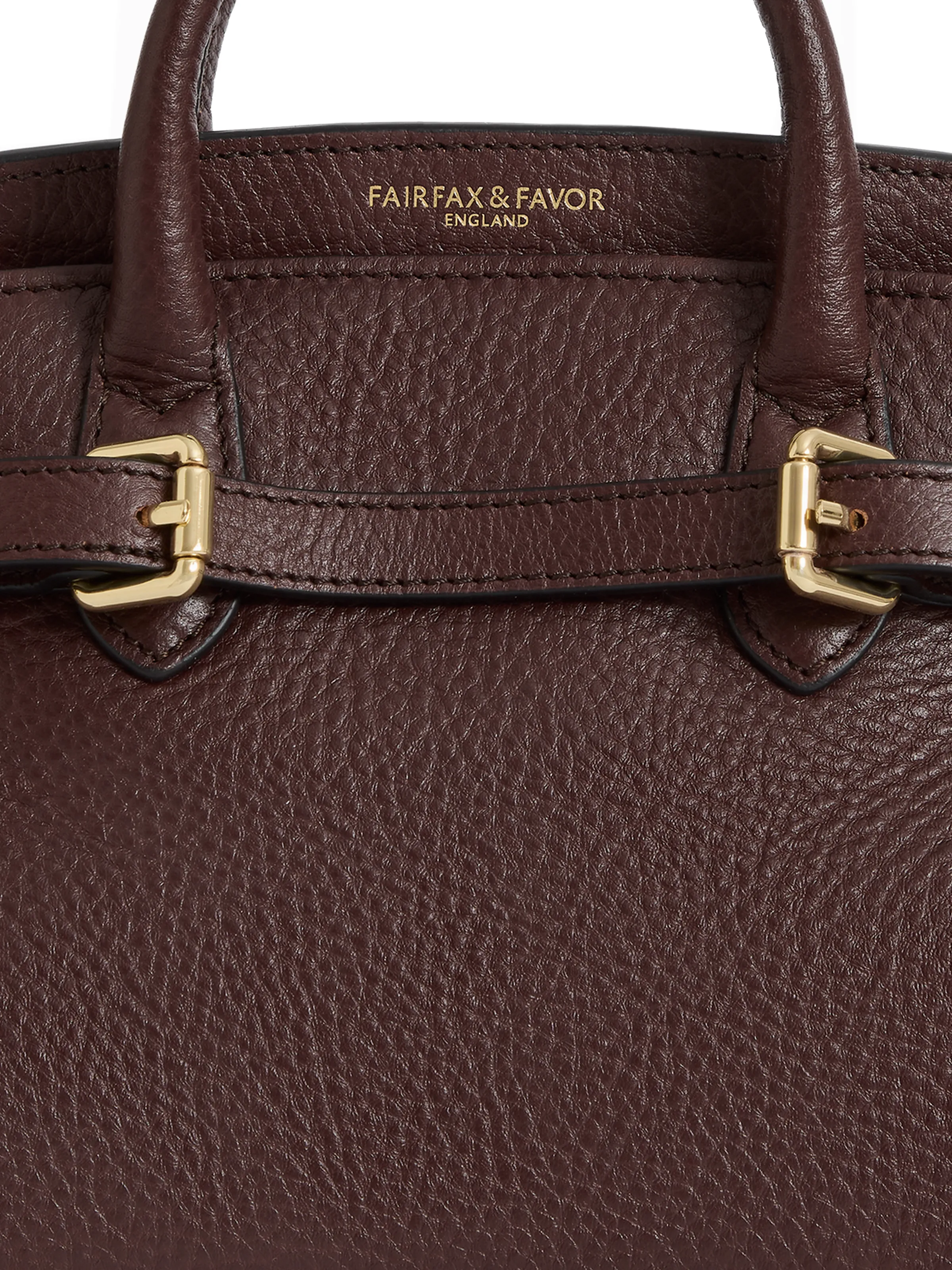 Town & Country - Micro Top Handle Bag - Burgundy Pebbled Leather - Image 6