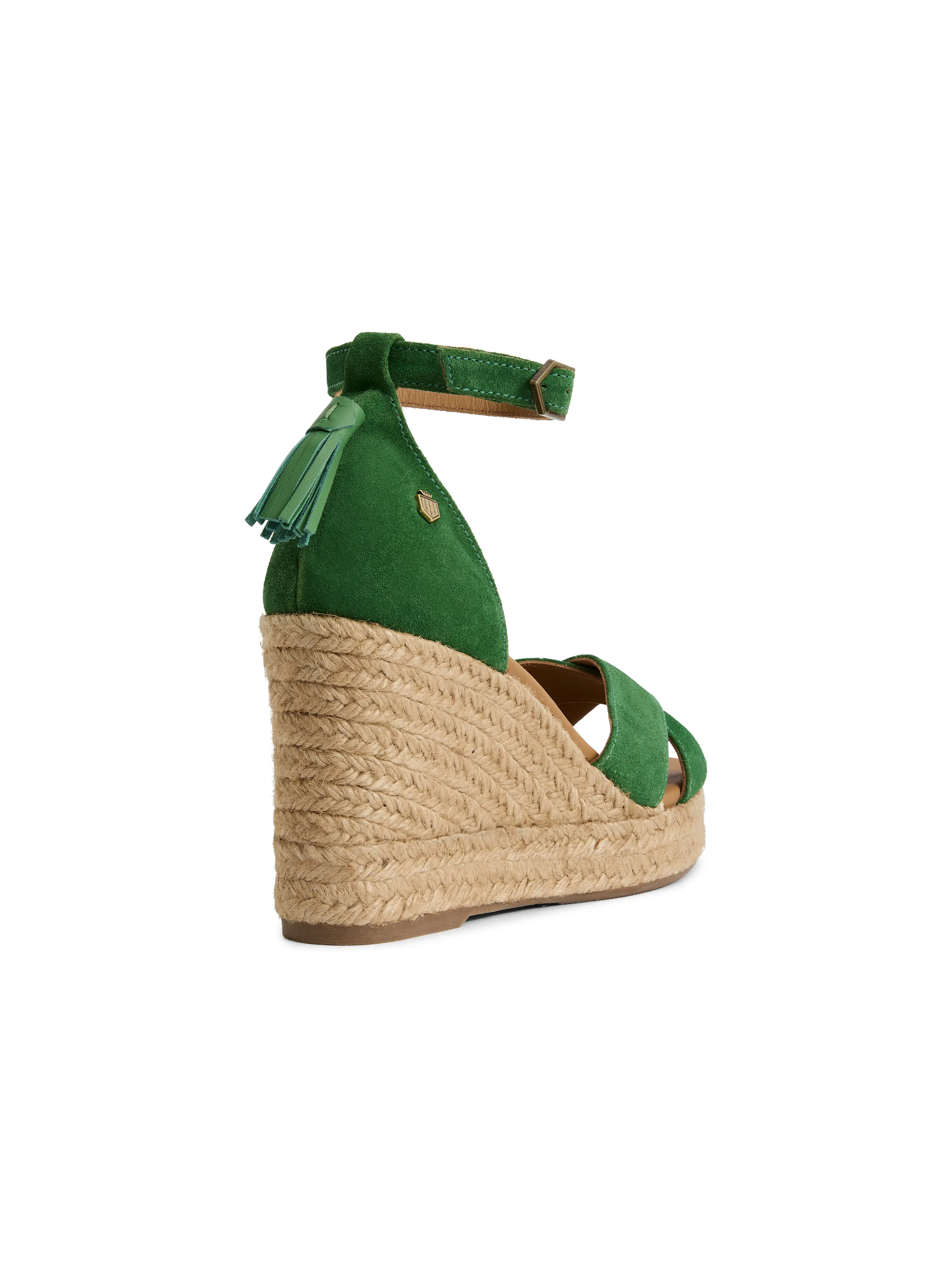 Valencia Wedge - Clover Green Suede - Image 5