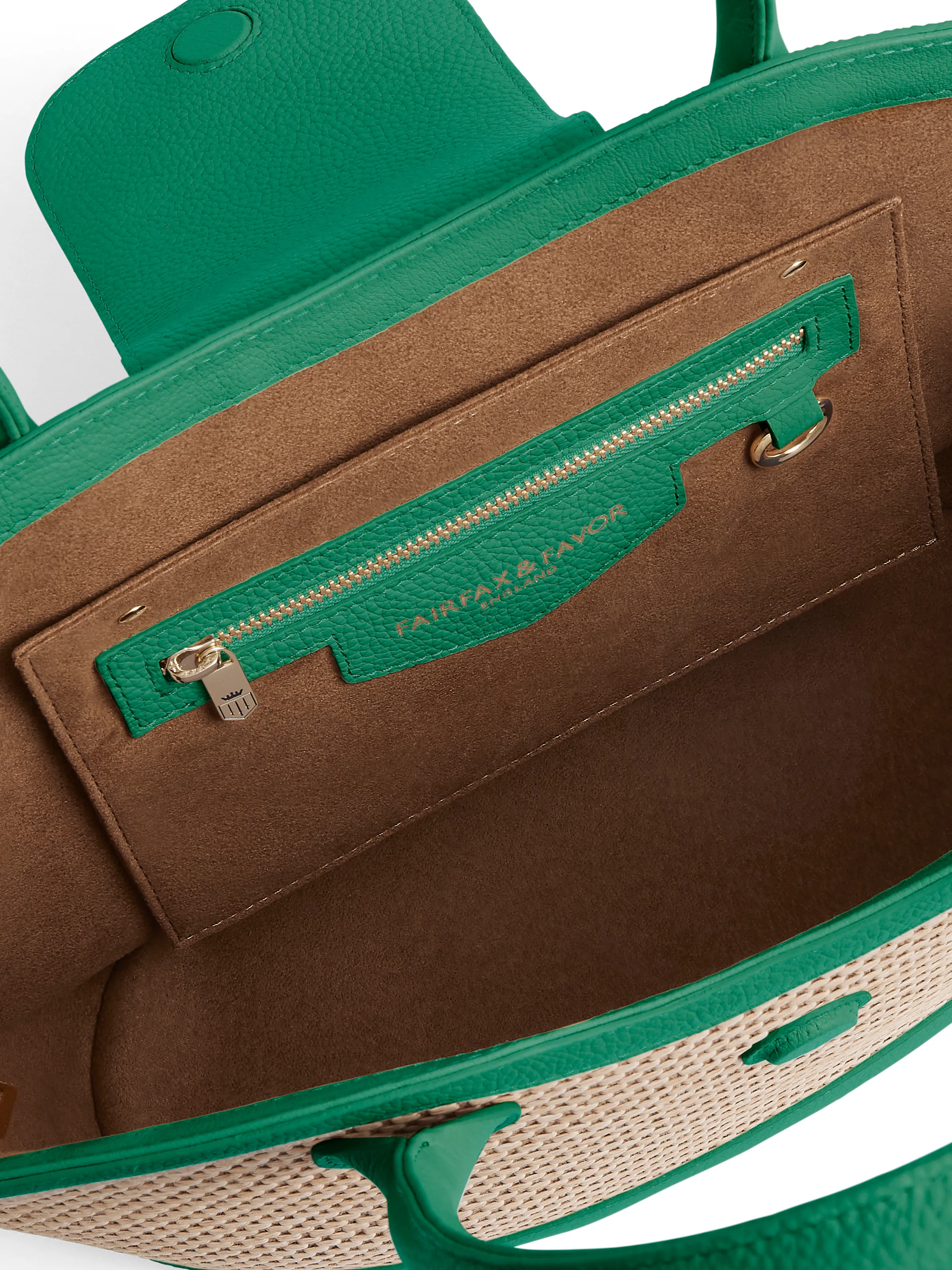 Windsor Basket Bag - Clover Green Leather - Image 5