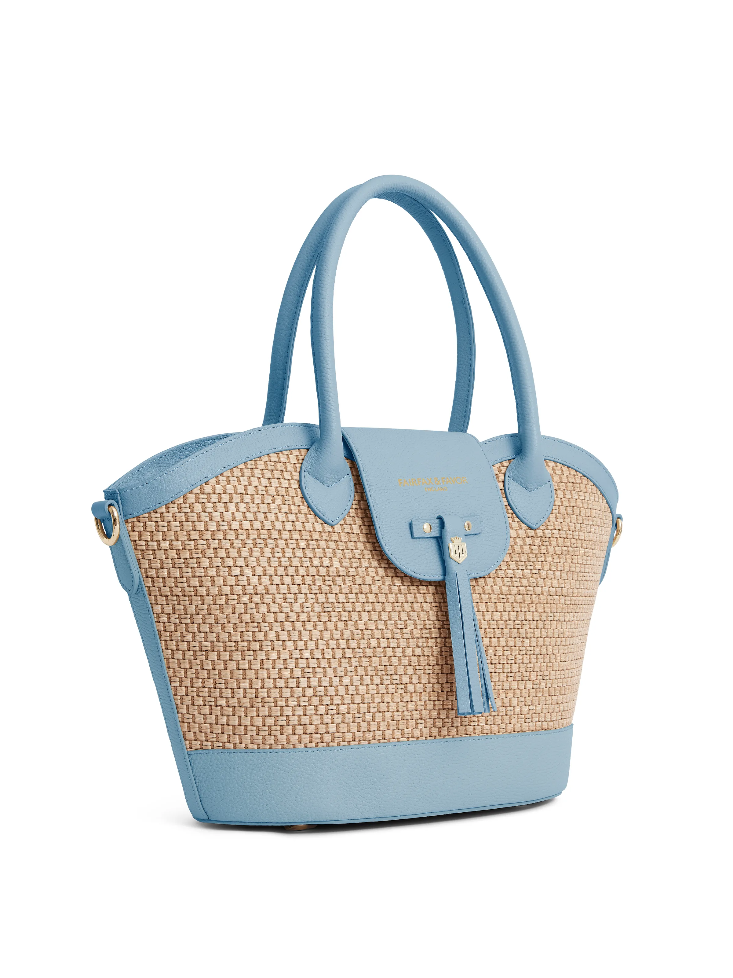 Windsor Basket Bag - Sky Blue Leather (Stockist Exclusive) - Image 4