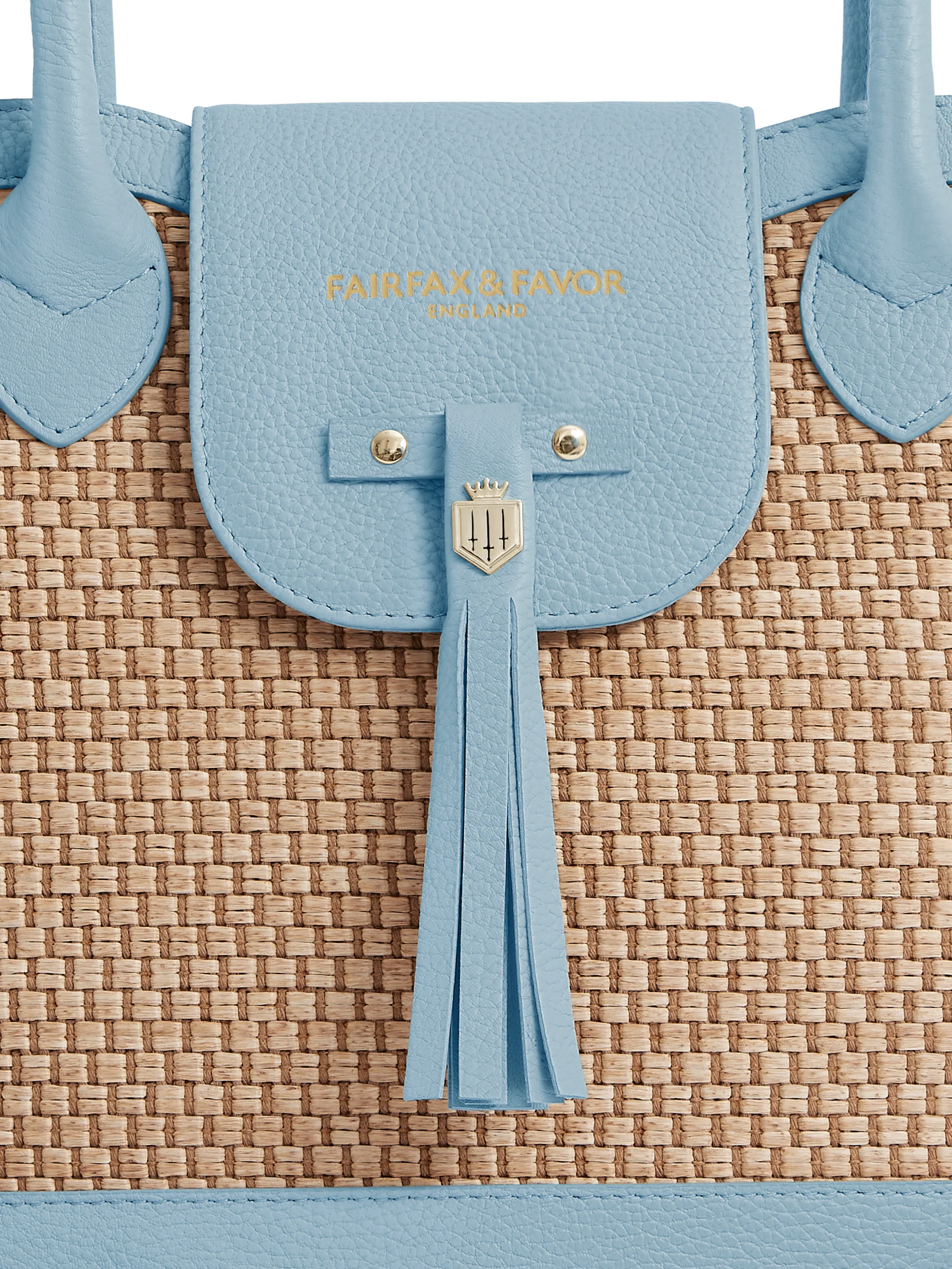 Windsor Basket Bag - Sky Blue Leather (Stockist Exclusive) - Image 6
