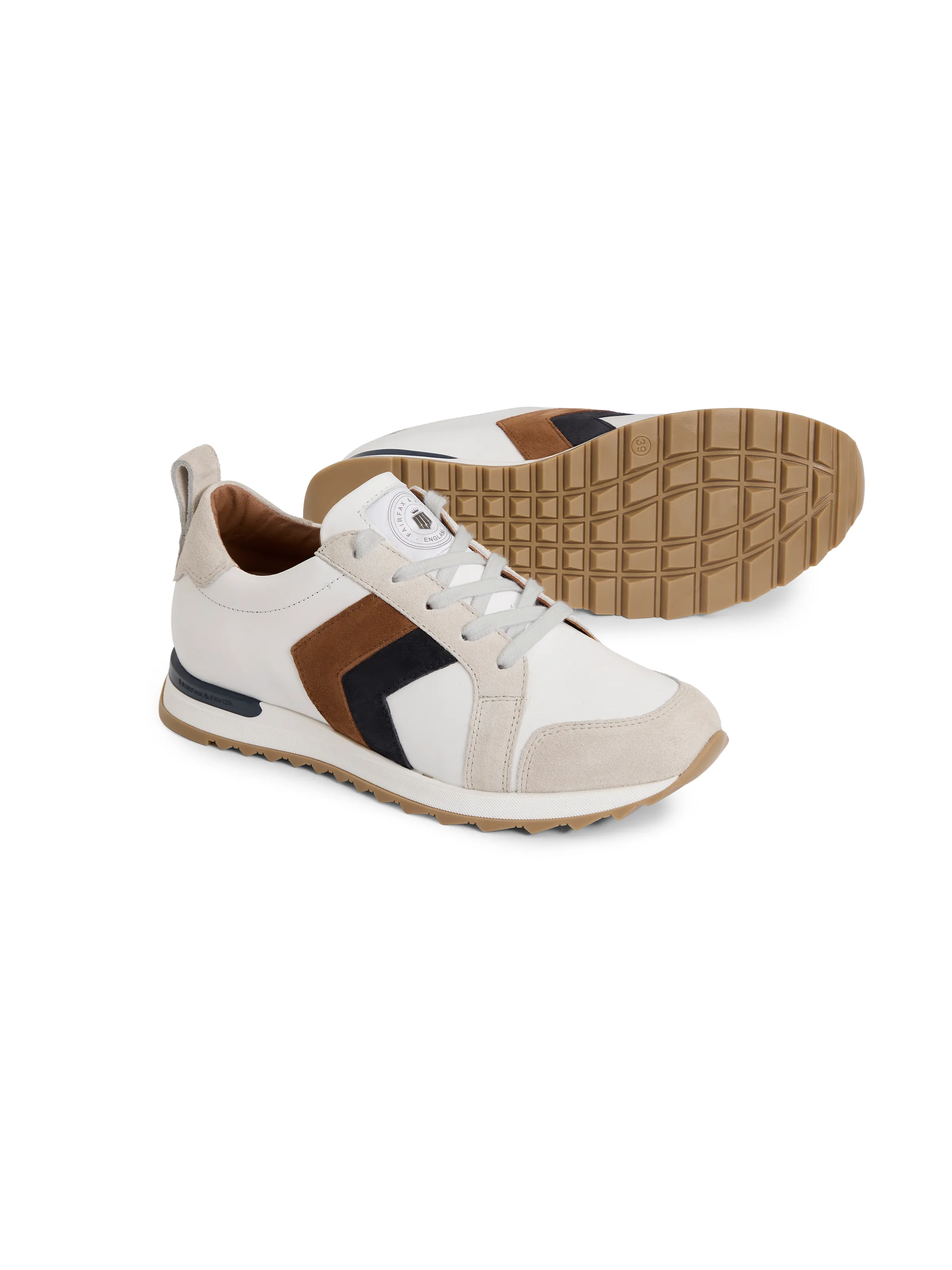 Xandra - White - Tan & Navy - Image 6